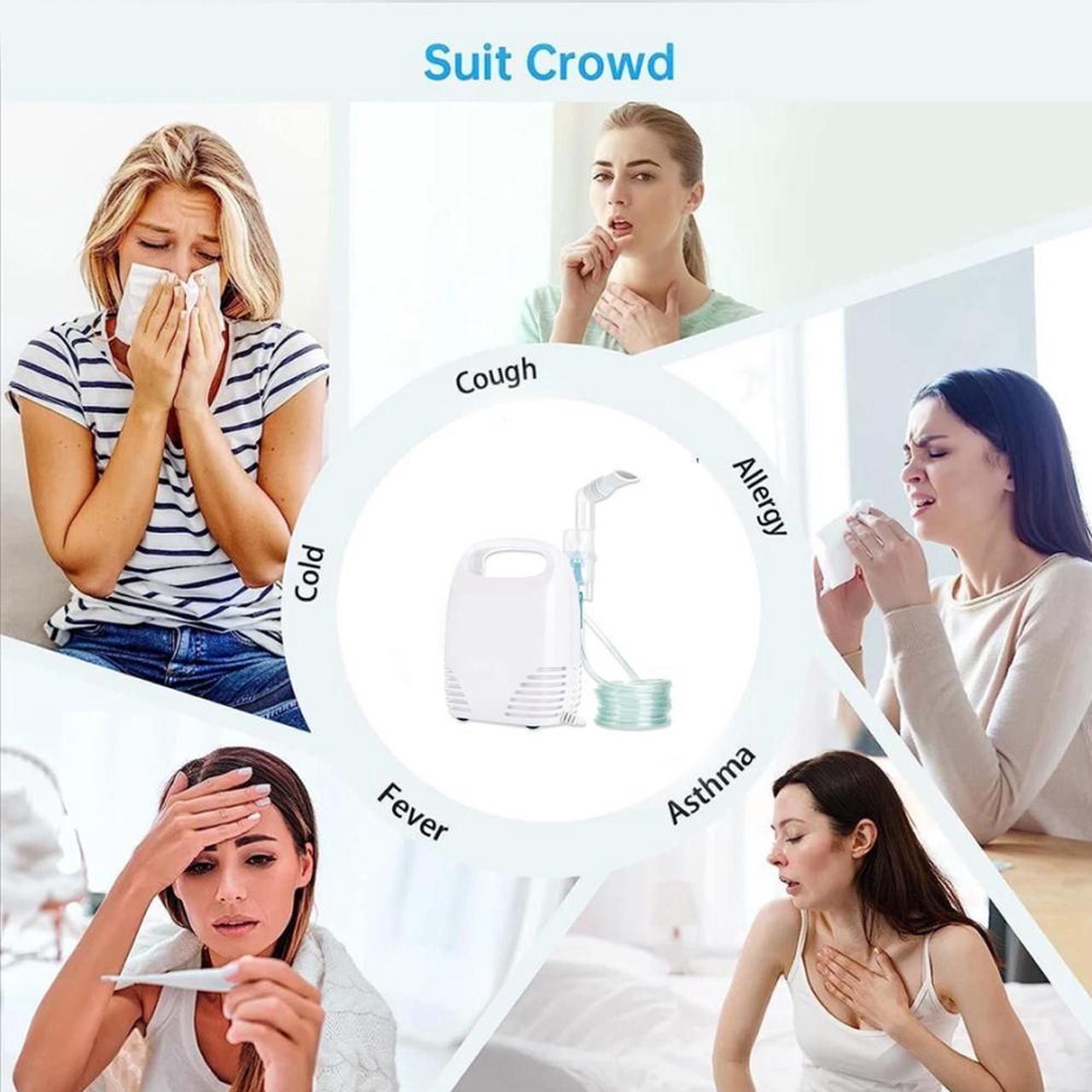 Alt view image 3 of 6 - Nebuliser Machine for Adults and Kids Compressor Nebulizer Compact