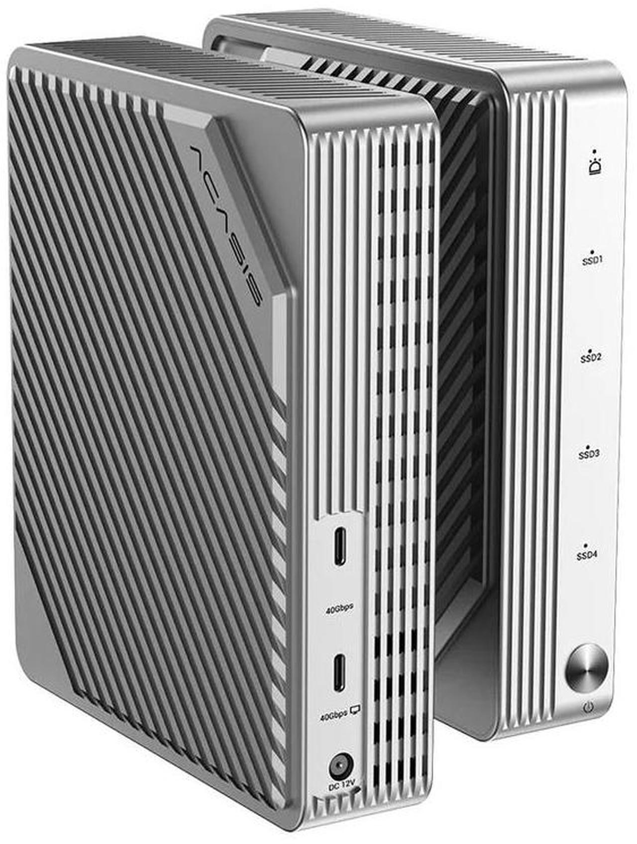 Main image of Acasis 40Gbps Thunderbolt 4/3 M.2 NVMe 4 Bay RAID SSD Enclosure