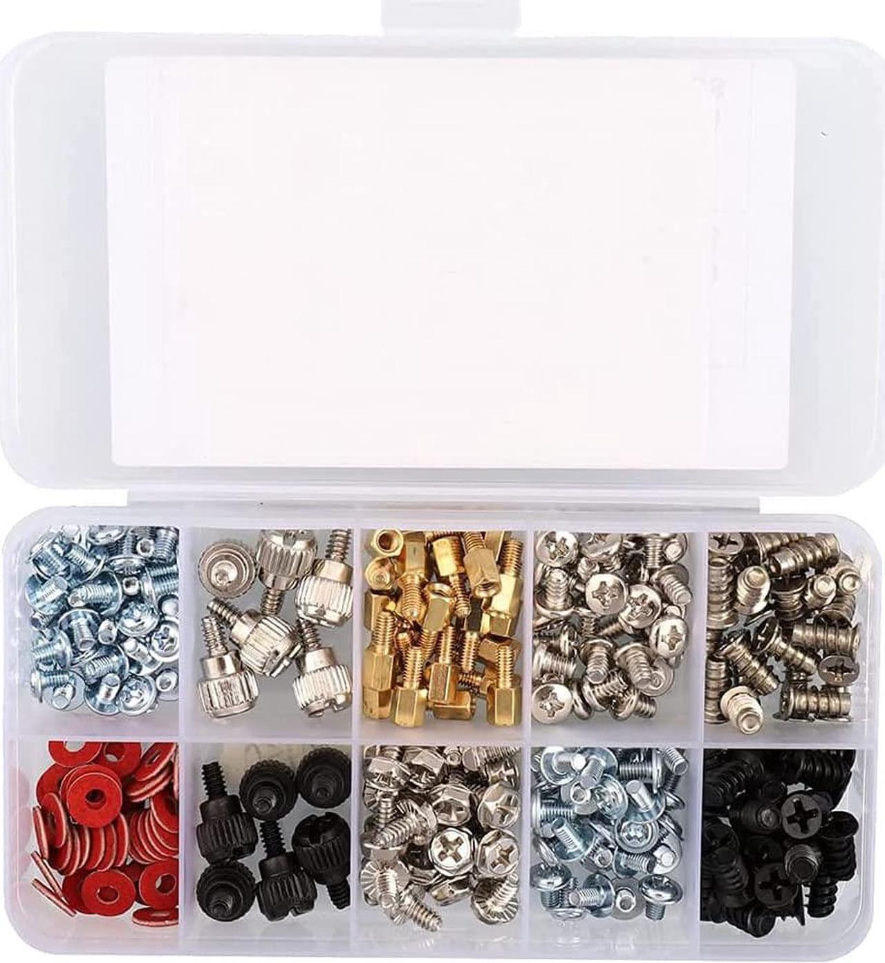 Alt view image 5 of 7 - 228pcs Computer PC Screws Kit w/case for Motherboard Case Fan Hard Disk Notebook