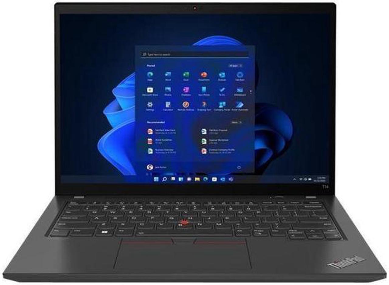 Lenovo Laptop ThinkPad T14 Gen 3 14.0", Intel Core i5-1235U, 16GB Memory, 512GB PCIe SSD, Intel Iris Xe Graphics, Windows 11 Down Grade rights in Windows 10 Pro 64