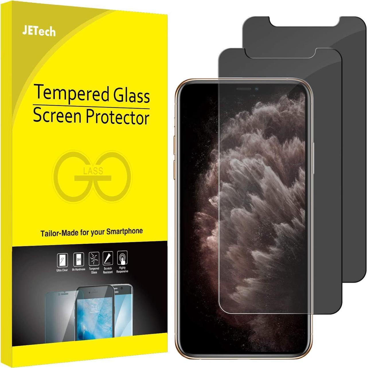 JETech Privacy Screen Protector for iPhone 11 Pro, iPhone Xs and iPhone X 5.8-Inch, Anti Spy Tempered Glass Film, 2-Pack