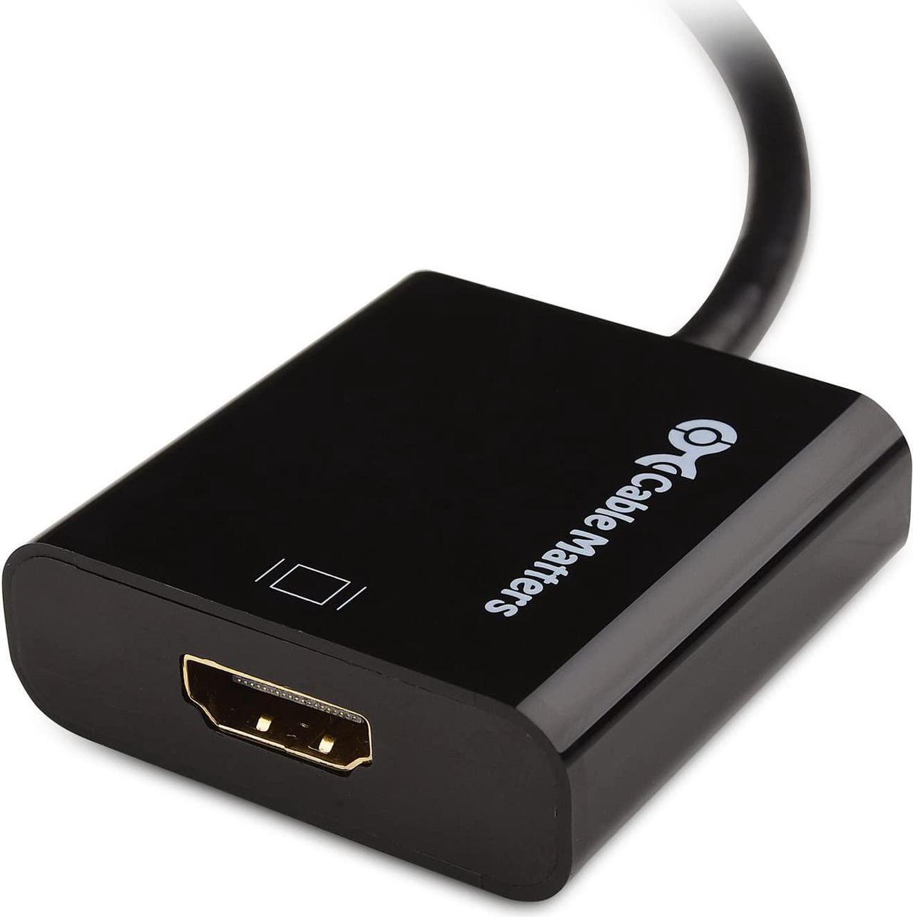 Alt view image 4 of 5 - Active Mini DisplayPort to HDMI Adapter (Active Mini DP to HDMI) Supporting Eyefinity Technology 4K Resolution