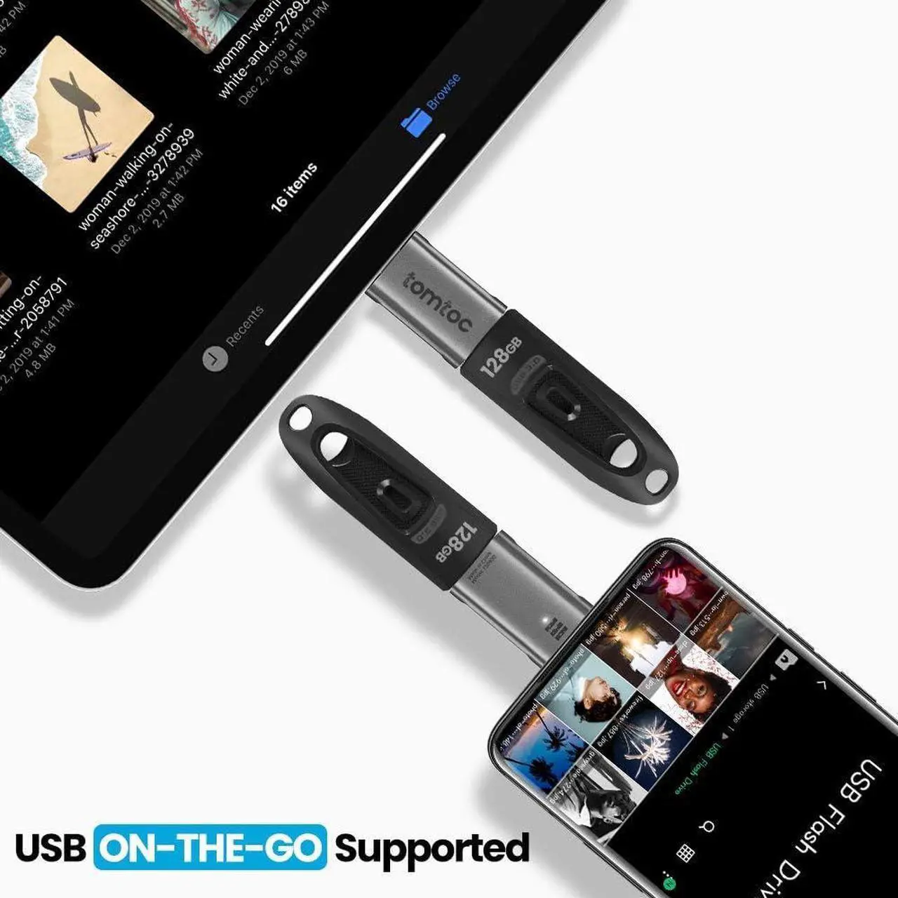 Alt view image 4 of 7 - USB C to USB Adapter (2 Pack) Thunderbolt 3/Type-C to USB 3.0 Adapter for MacBook iPad Air 4 10.9 iPad Pro Surface Pro/Book  XPS and More OTG Adapter for Android Phone Up to 5Gbps