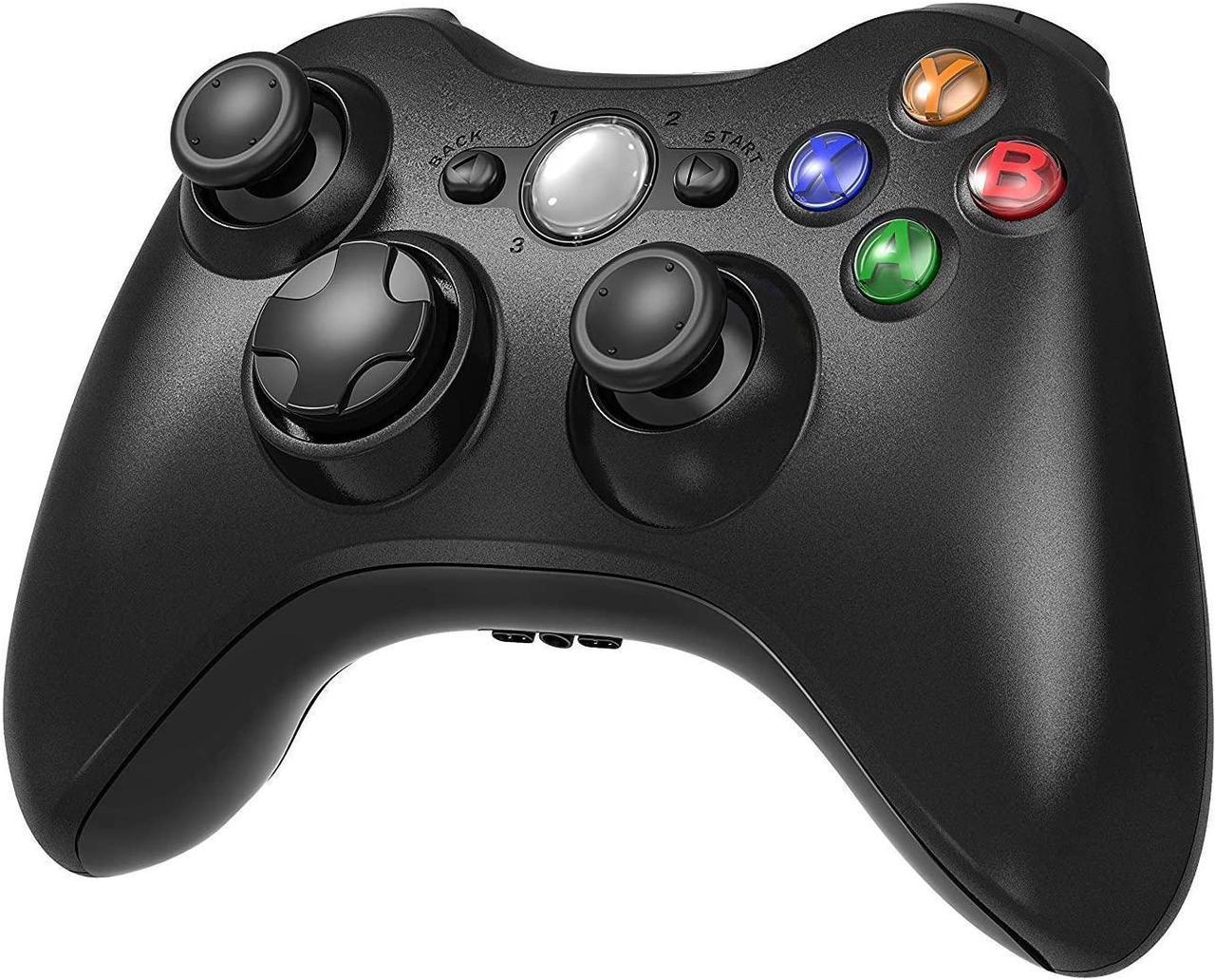 Xbox 360 Wireless Controller, 2.4GHZ Xbox Game Controller Wireless Remote 360 Controller Gamepad Joystick for Microsoft Xbox 360 Slim and PC with Windows 7/8/10 (NOT for Xbox ONE), Black