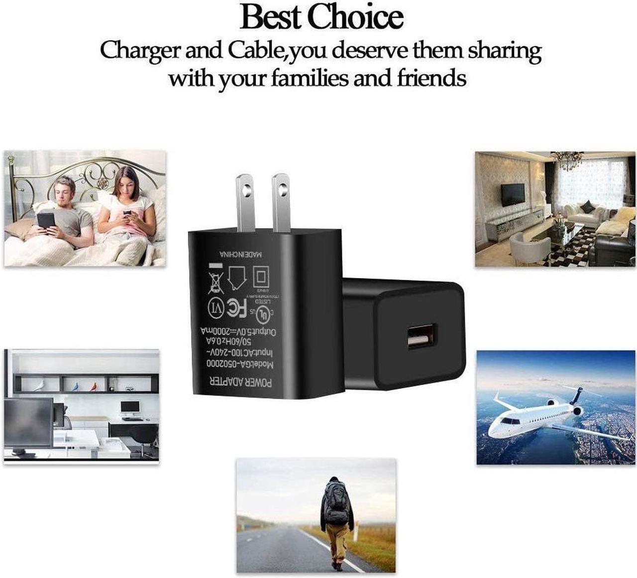 Alt view image 3 of 3 - Kindle Fire Fast Charger [UL Listed] Fotbor AC Adapter 2A Rapid Charger with 6.6Ft Micro-USB Cable for Amazon Kindle Fire 7 HD 8 10 Tablet Kids EditionKindle Fire HD HDX 7 8.9  Fire Phone (Black)