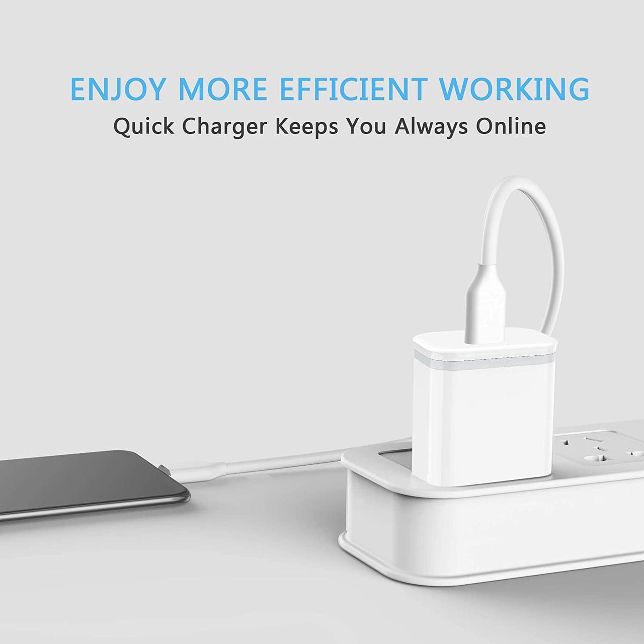 Alt view image 4 of 6 - for iPhone 16 15 14 13 12 11 Charger Cube 3-Pack Plug Charging Block for 16 15 14 13 12 11 Pro Max XS X XR SE 8 7 6 6S Plus Pad 20W USB C Power Adapter Fast PD USBC Wall Brick Type C Box