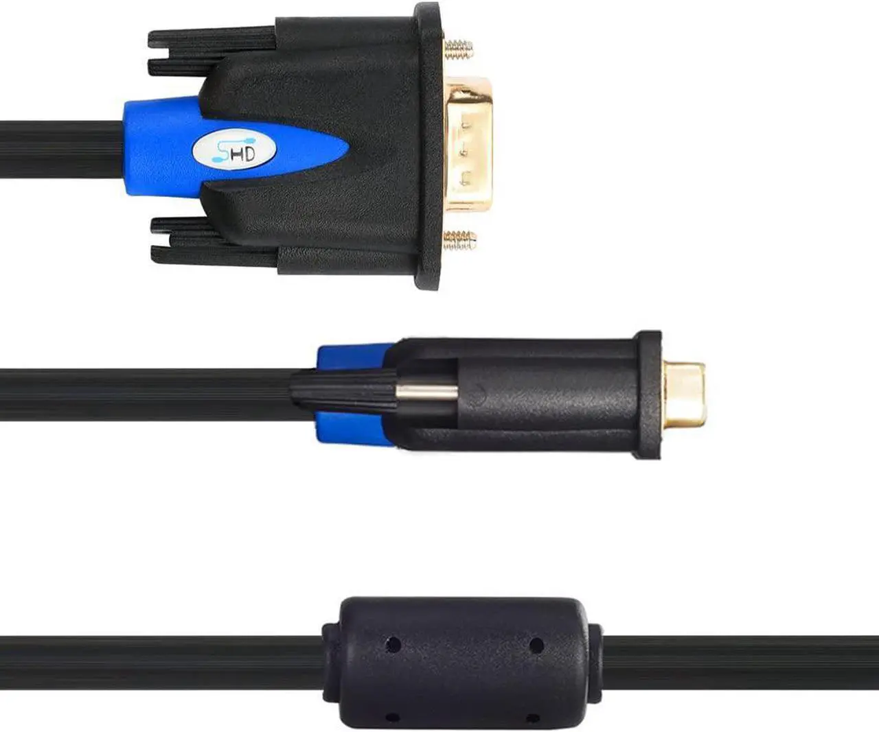 Alt view image 6 of 7 - VGA Cable, VGA to VGA HD15 Monitor Cable for PC Laptop TV Projector-15Feet