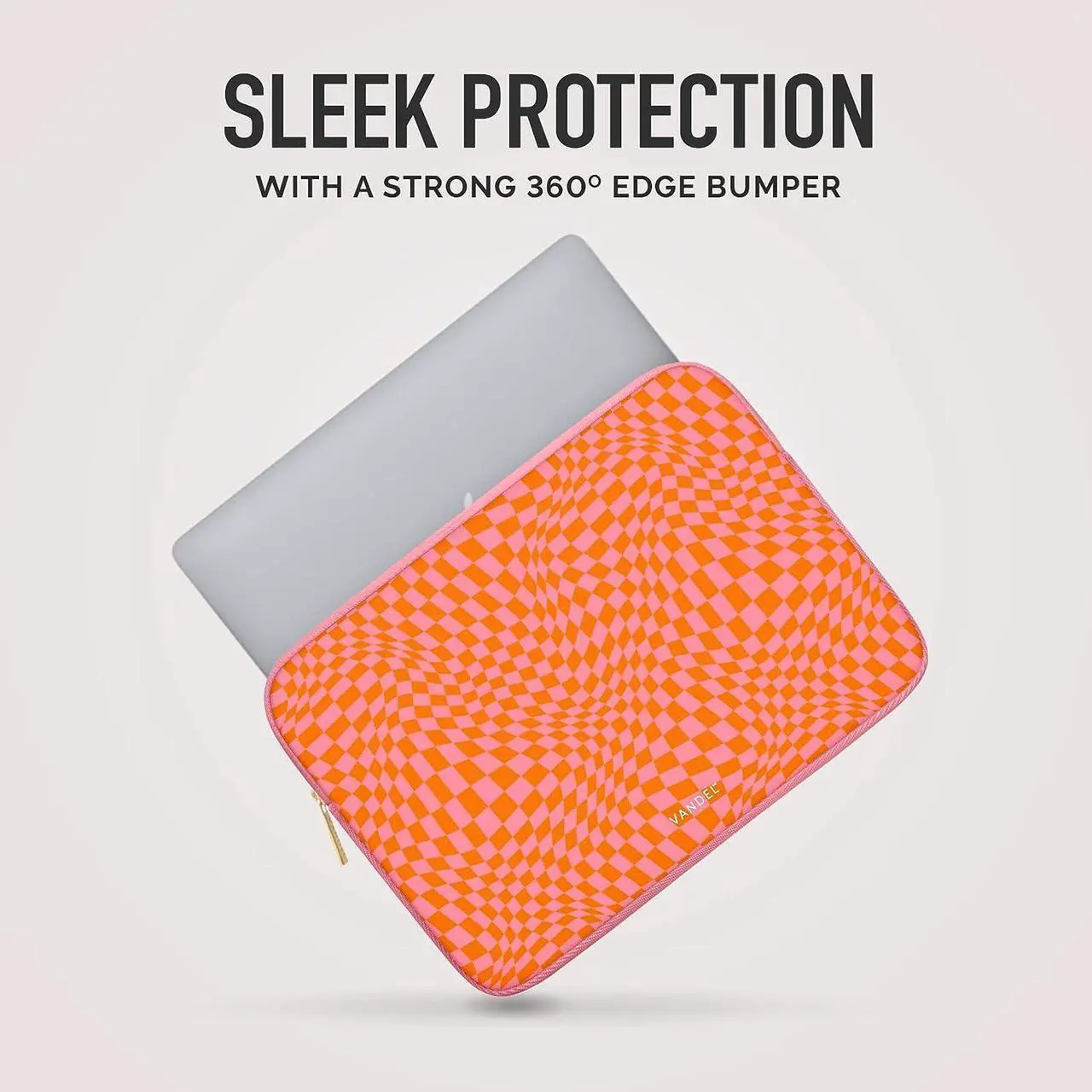 Alt view image 2 of 7 - Vandel MacBook Air 13 inch Laptop Sleeve Fits 13-13.3 inch Laptops: Neoprene MacBook Pro & Air Case Chromebook HP Soft Cover | Thin Computer Carrying Bag Pink Mac (M1 & M2) Pouch