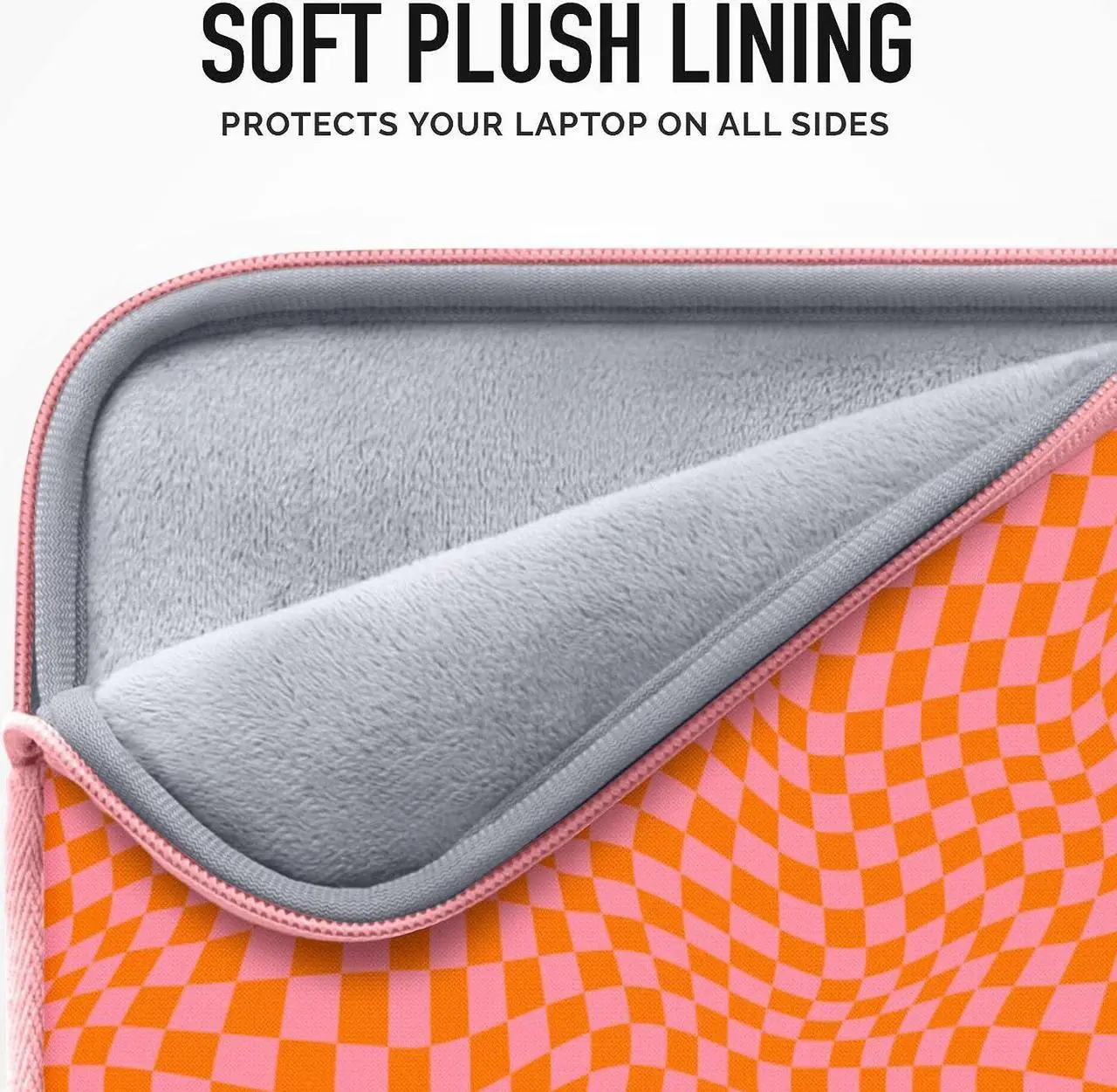 Alt view image 6 of 7 - Vandel MacBook Air 13 inch Laptop Sleeve Fits 13-13.3 inch Laptops: Neoprene MacBook Pro & Air Case Chromebook HP Soft Cover | Thin Computer Carrying Bag Pink Mac (M1 & M2) Pouch