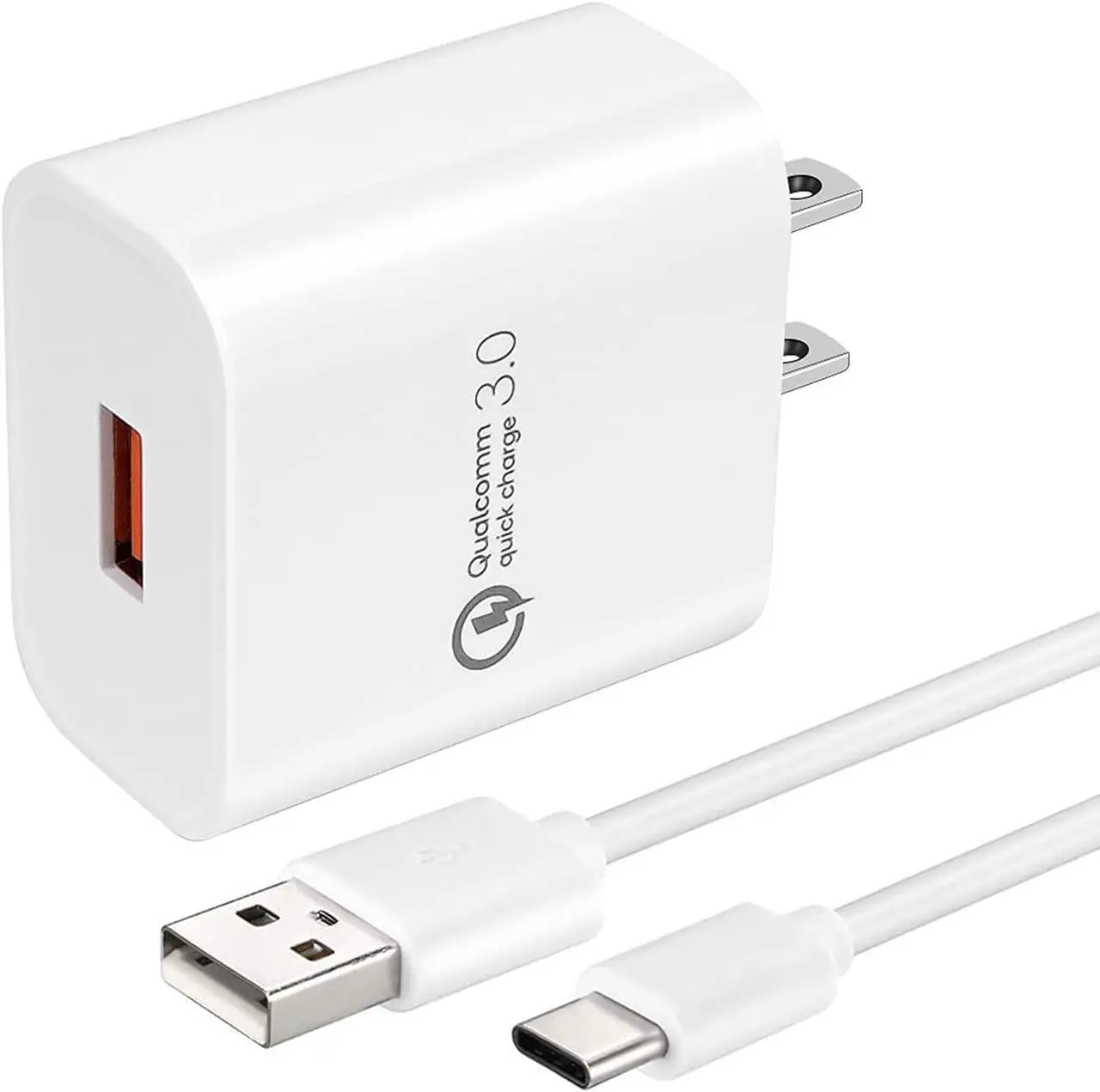 Main image of TPLTECH Quick Charge3.0 Wall Charger High Speed Charging for Xiaomi Redmi Note 7 8/Note 8 9 Pro/9S,Mi 8/8 Lite/8 Pro,Mi 9 SE Lite,9T Dash Pro,Mi A2 A3,MI Mix 3 2/Mix 2S,Pocophone F1,6.5Ft Type C Cord