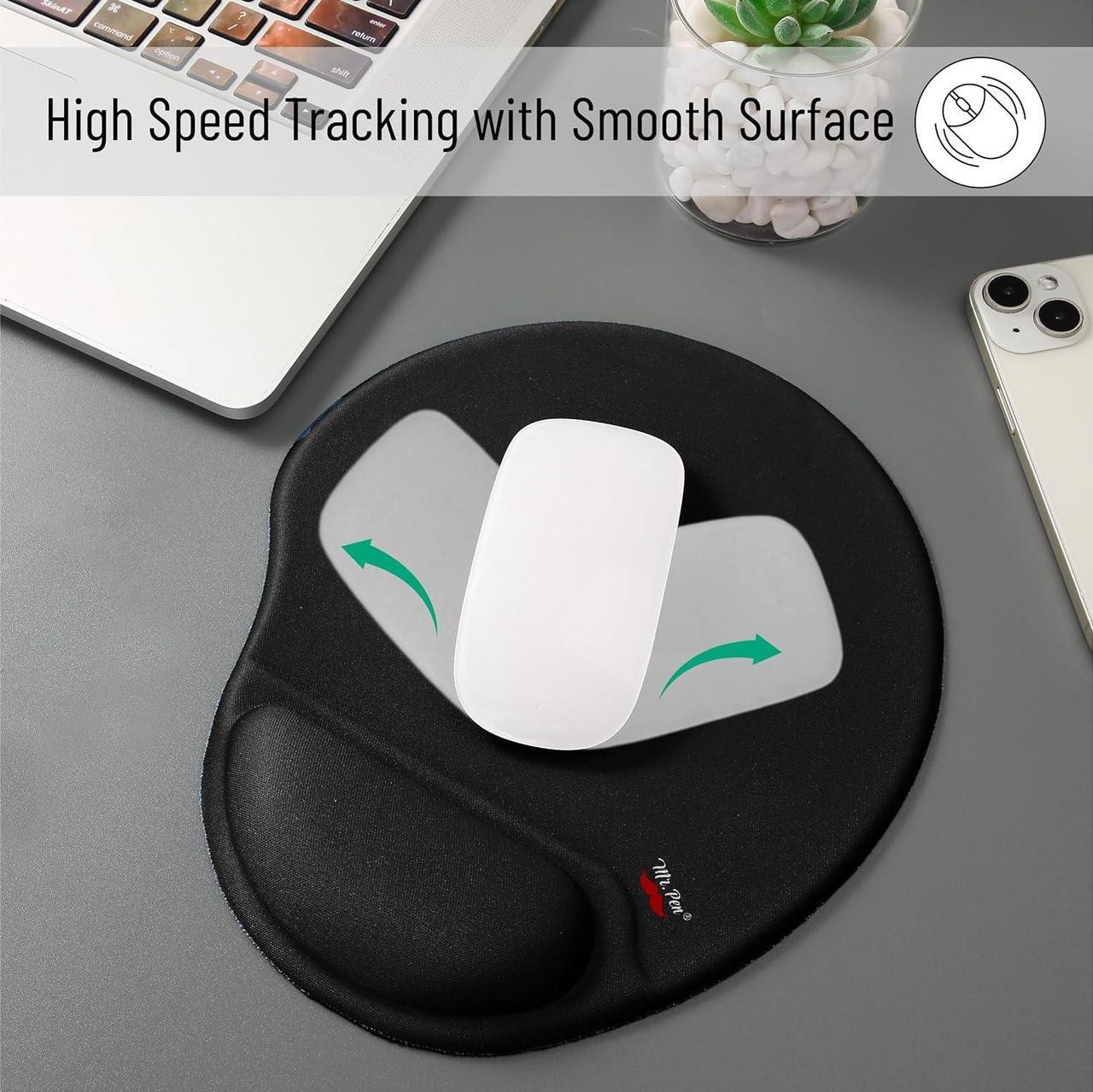 Alt view image 3 of 7 - Cloud Mouse Pad with Wrist Rest Cloud Keyboard Wrist Rest Wrist Rest for Computer Keyboard Cloud Mouse Pad Wrist Support Ergonomic Cloud Keyboard Mouse Wrist Support (Black)