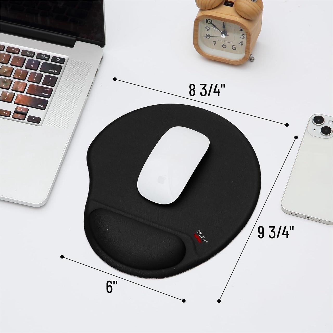 Alt view image 6 of 7 - Cloud Mouse Pad with Wrist Rest Cloud Keyboard Wrist Rest Wrist Rest for Computer Keyboard Cloud Mouse Pad Wrist Support Ergonomic Cloud Keyboard Mouse Wrist Support (Black)