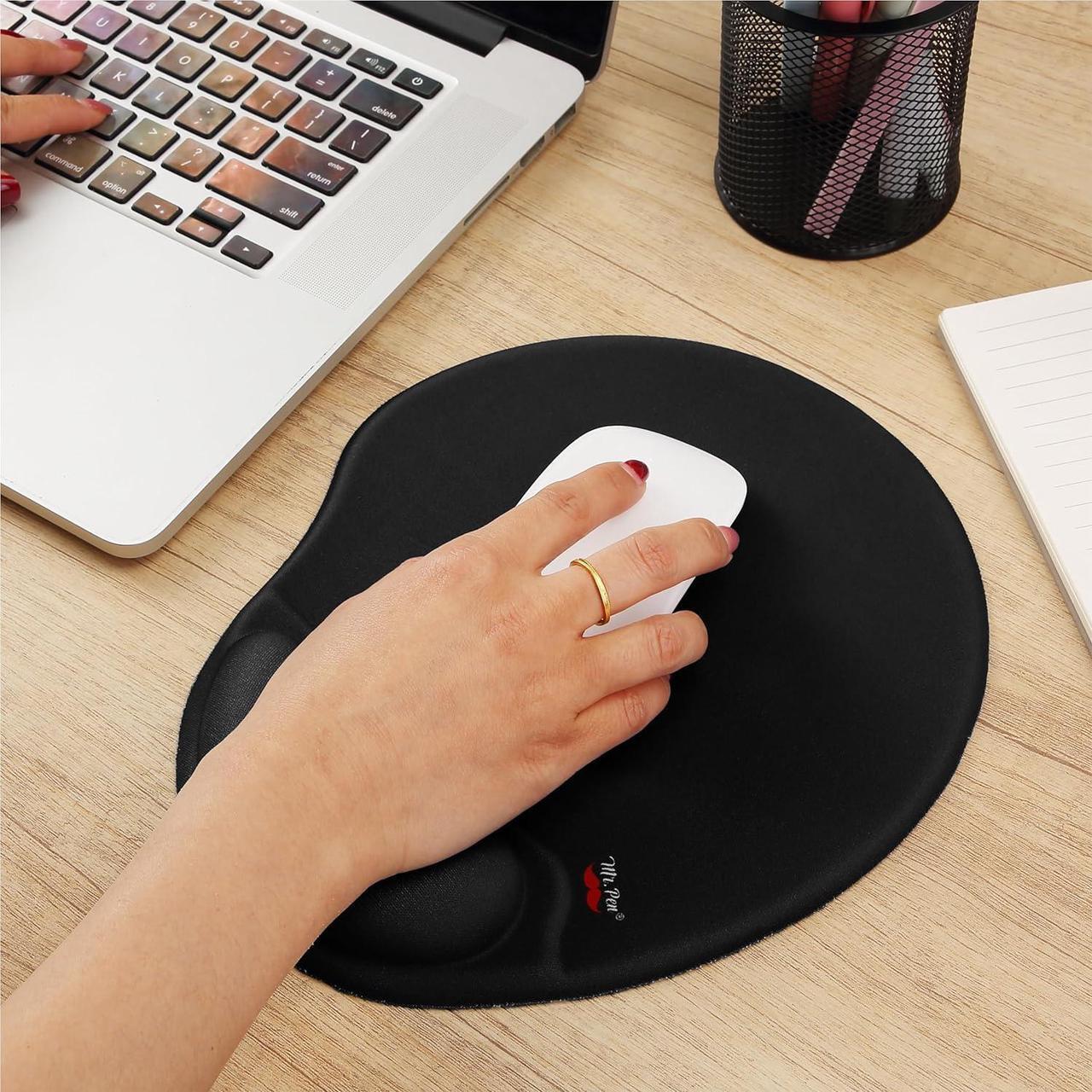 Alt view image 7 of 7 - Cloud Mouse Pad with Wrist Rest Cloud Keyboard Wrist Rest Wrist Rest for Computer Keyboard Cloud Mouse Pad Wrist Support Ergonomic Cloud Keyboard Mouse Wrist Support (Black)