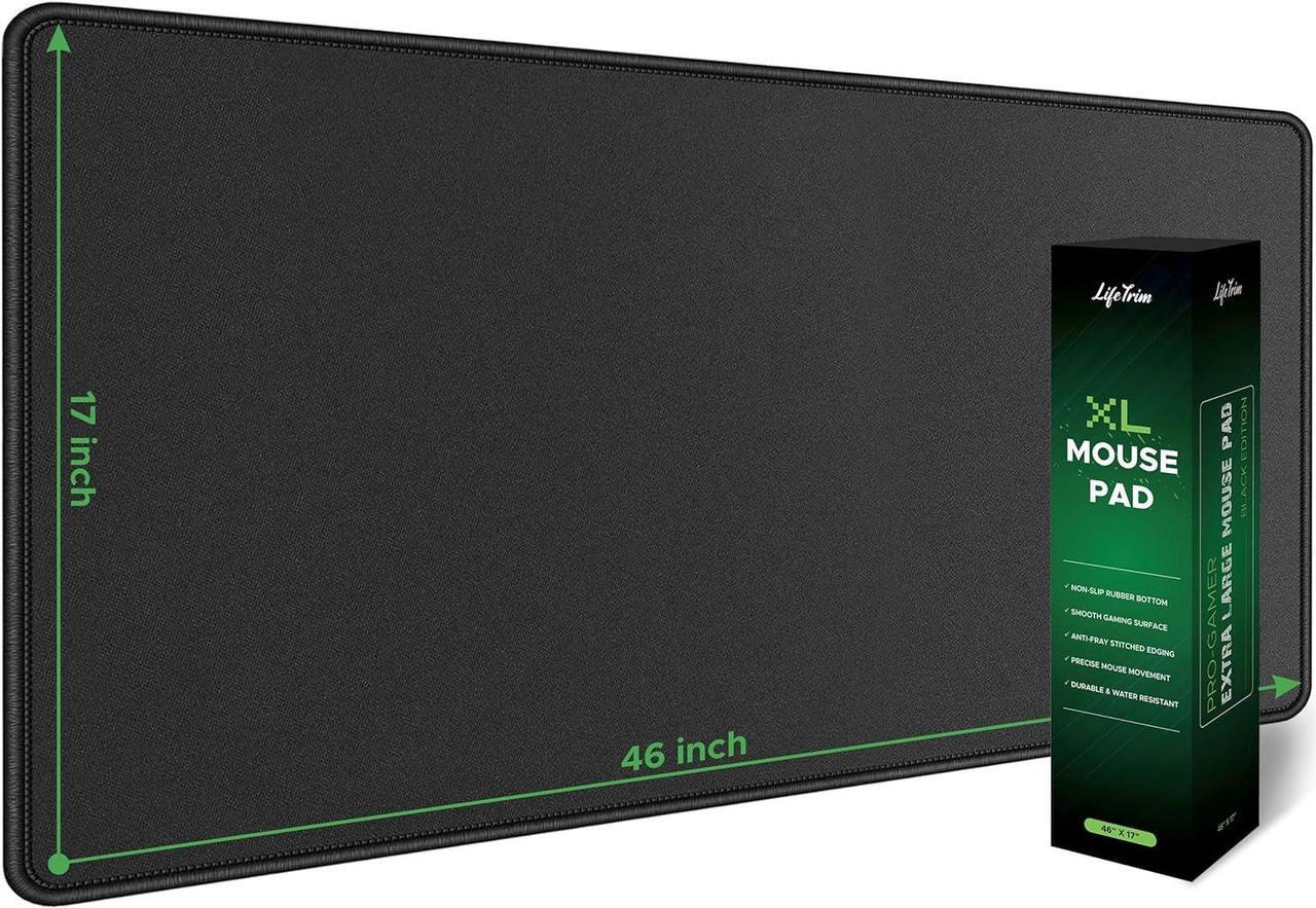 Main image of Huge 46x17 5mm Gaming Mouse Pad Large Mouse Pad for Desk Mouse Pad Gaming Giant Black XXL Thick Long Extra Large Extended Big Mouse Pad Gamer Desk Mat