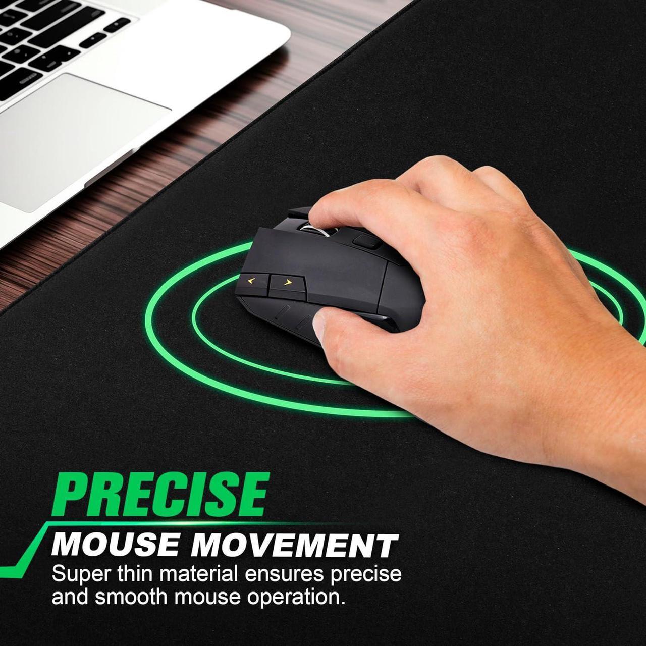 Alt view image 4 of 7 - Huge 46x17 5mm Gaming Mouse Pad Large Mouse Pad for Desk Mouse Pad Gaming Giant Black XXL Thick Long Extra Large Extended Big Mouse Pad Gamer Desk Mat