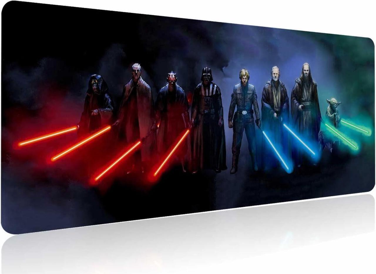 Main image of Extra Large Gaming Mouse Pad Custom Mousepad with Non-Slip Rubber Base Stitched Edges Mouse Mat Washable Desk Pad Portable Computer Keyboard & Mice Combo Pads 31.5x15.7 Inch