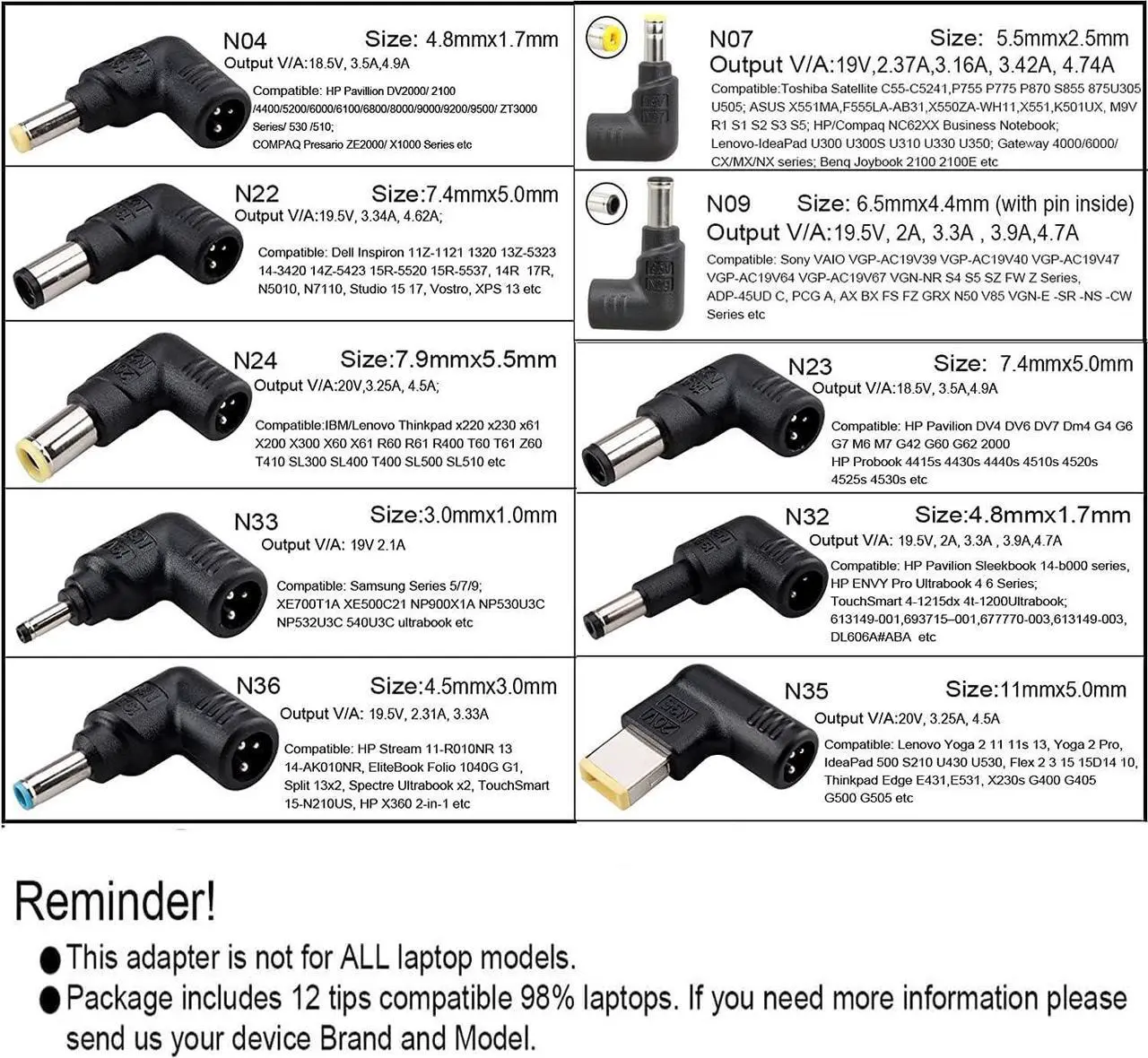Alt view image 4 of 7 - Universal Laptop Car Charger 90w Power Adapter Cigarette Lighter Power Supply with USB Port 5v 2.4a Compatible for  Hp compaq IBM Gateway Toshiba   Ultrabook and More