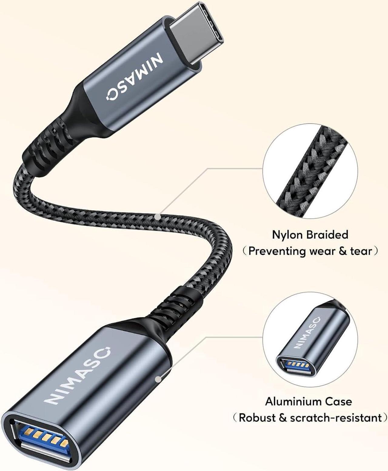 Alt view image 6 of 7 - USB C to USB 3.0 Adapter [2 pack] USB C to USB A Adapter USB Type-C to USB Thunderbolt 3 to USB Adapter OTG Cable for iPhone 15/15 Pro/15 Plus/15 Pro Max Macbook Pro/Air Galaxy S20 and more