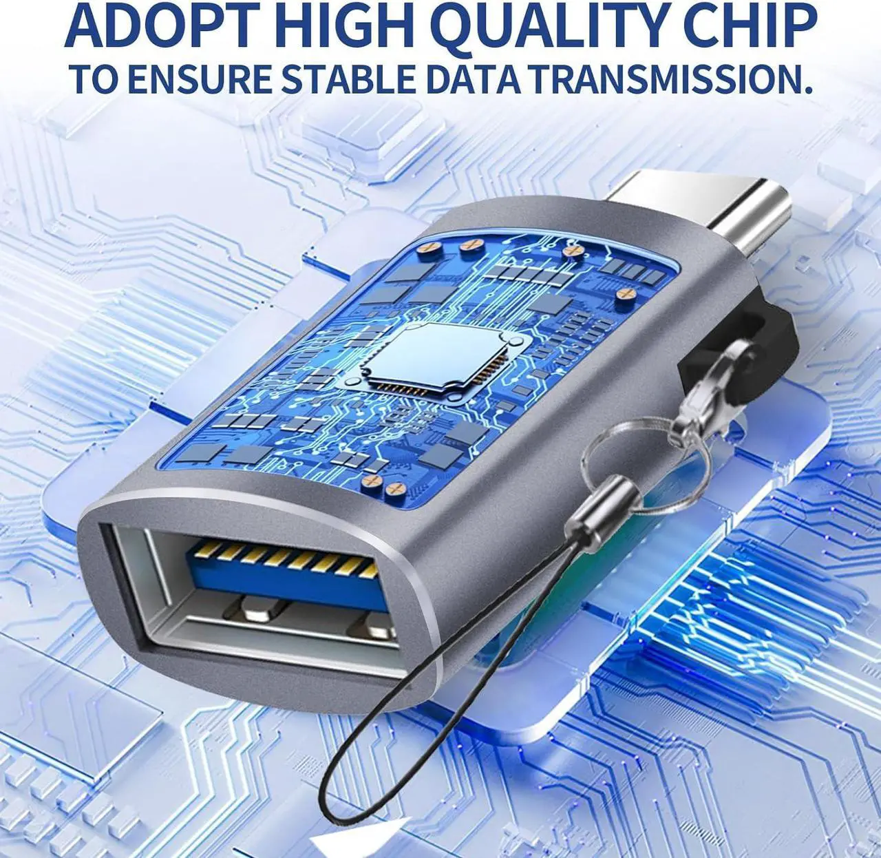 Alt view image 7 of 7 - USB C to USB Adapter USB C Male to USB 3.0 Female Adapter (3-Pack) Type C Thunderbo lt 4 OTG Converter for iPhone 15 Max  MacBook iPad  Galaxy S24 S23  XPS and More Type C Devices