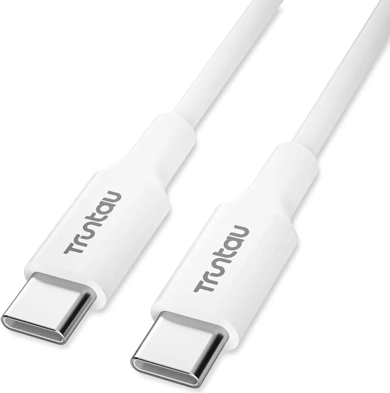 Main image of USB c to USB c Cable Premium USB to USB c Cable Standard Length Fast Charging Data Sync Usbc to Usbc Cable for iPhone 15 Pro Plus Max  S10 Plus Note 20 etc White 3.3 ft