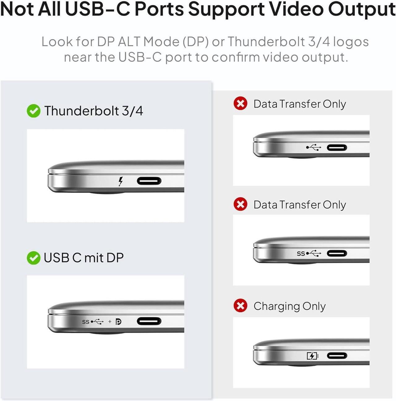 Alt view image 6 of 7 - USB C to VGA Adapter for Macbook Pro/Monitor Type-C (Thunderbolt 3/4) to VGA (15 Pin)Video Cable Converter for Chromebook Apple iPhone 16 15 Max Plus Mac Air iPad iMac  XPS Surface Book HP