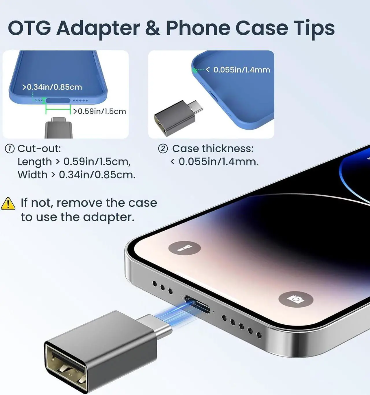 Alt view image 4 of 7 - USB to USB C Adapter with C Male to 3.0 Female Charger 4Pack Thunderbolt 4 OTG Converter for MacBook iPhone 16 15 14 13 Plus Pro Max Mini  Galaxy AI S24 S23 22 Ultra iPad Air AirPods