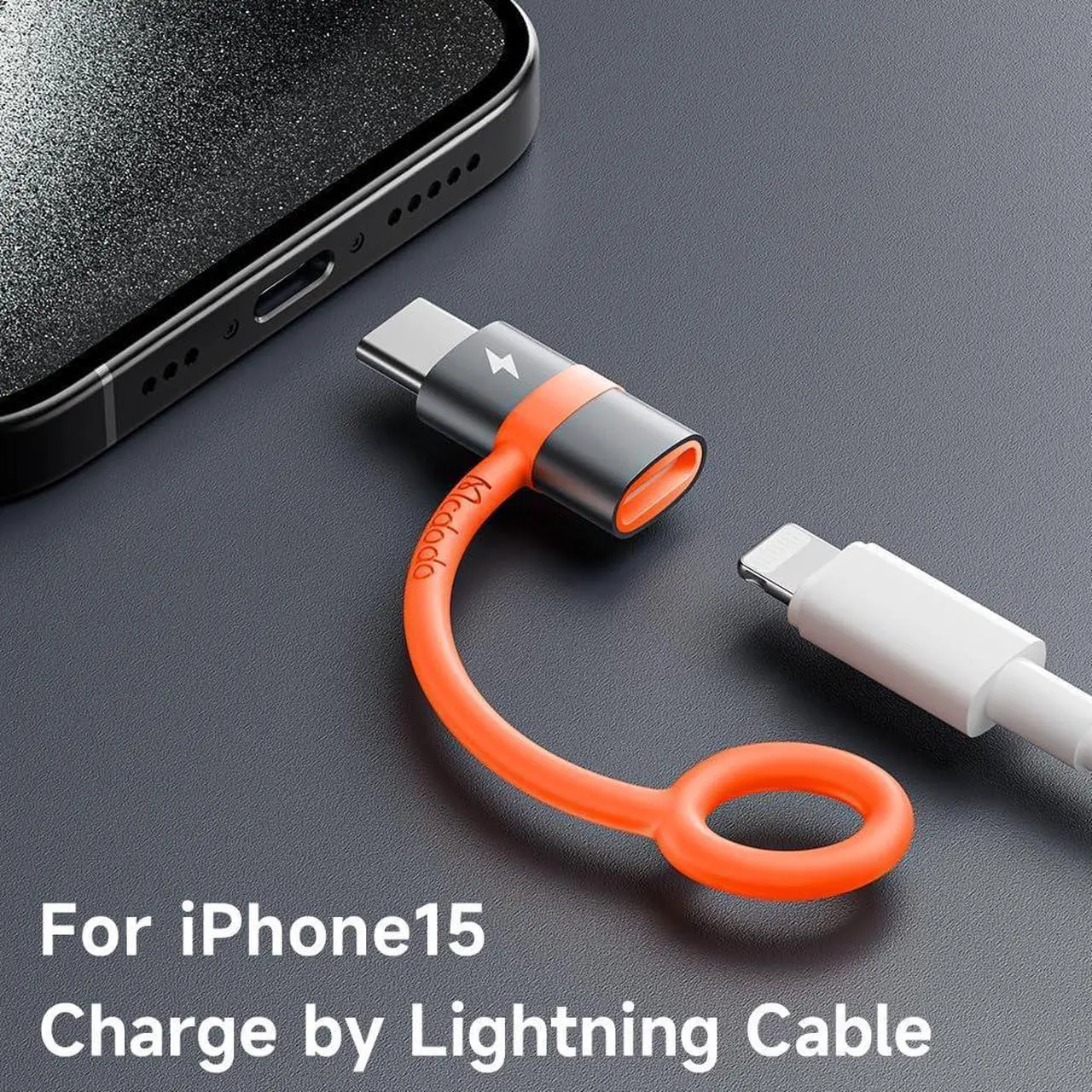 Alt view image 2 of 6 - Lightning Female to USB C Male Adapter 60W Lightning to Type-C Adapter PD Fast Charging for iPhone 15/15 Pro/15 ProMax/15 Plus/iPad Pro/iPad Air/MacBook Pro/Galaxy No Support OTG/Audio