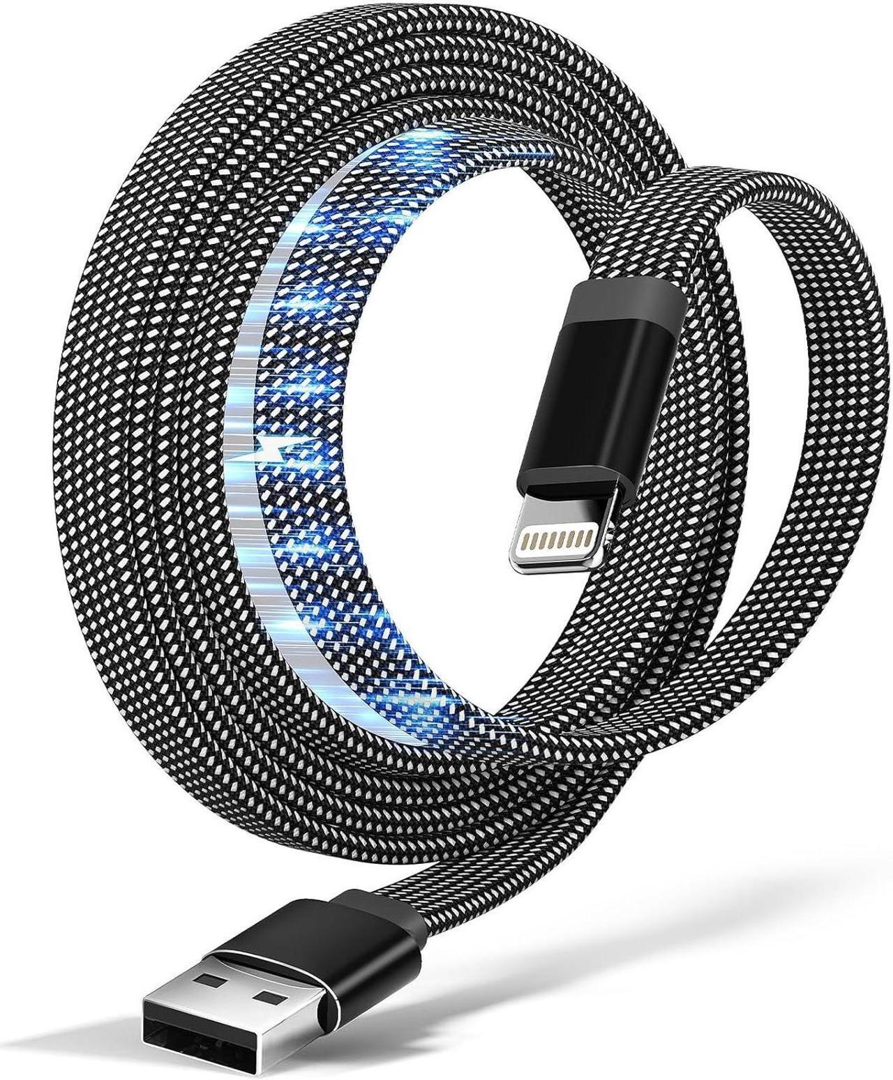 Main image of Magnetic Lightning Cable 3.3ft Coiled iPhone Charger Cord Braided iPhone Charging Cable MFi Certified Compatible with iPhone 14 13 13Pro 12 11 Max XS XR X 8 7 SE Flat