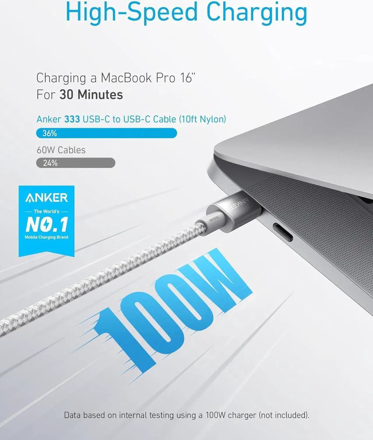 Alt view image 2 of 7 - USB C to USB C Cable Type C Charging Cord Fast Charge(10FT 100W) for iPhone 16/16 pro MacBook and More(USB 2.0 Silver)