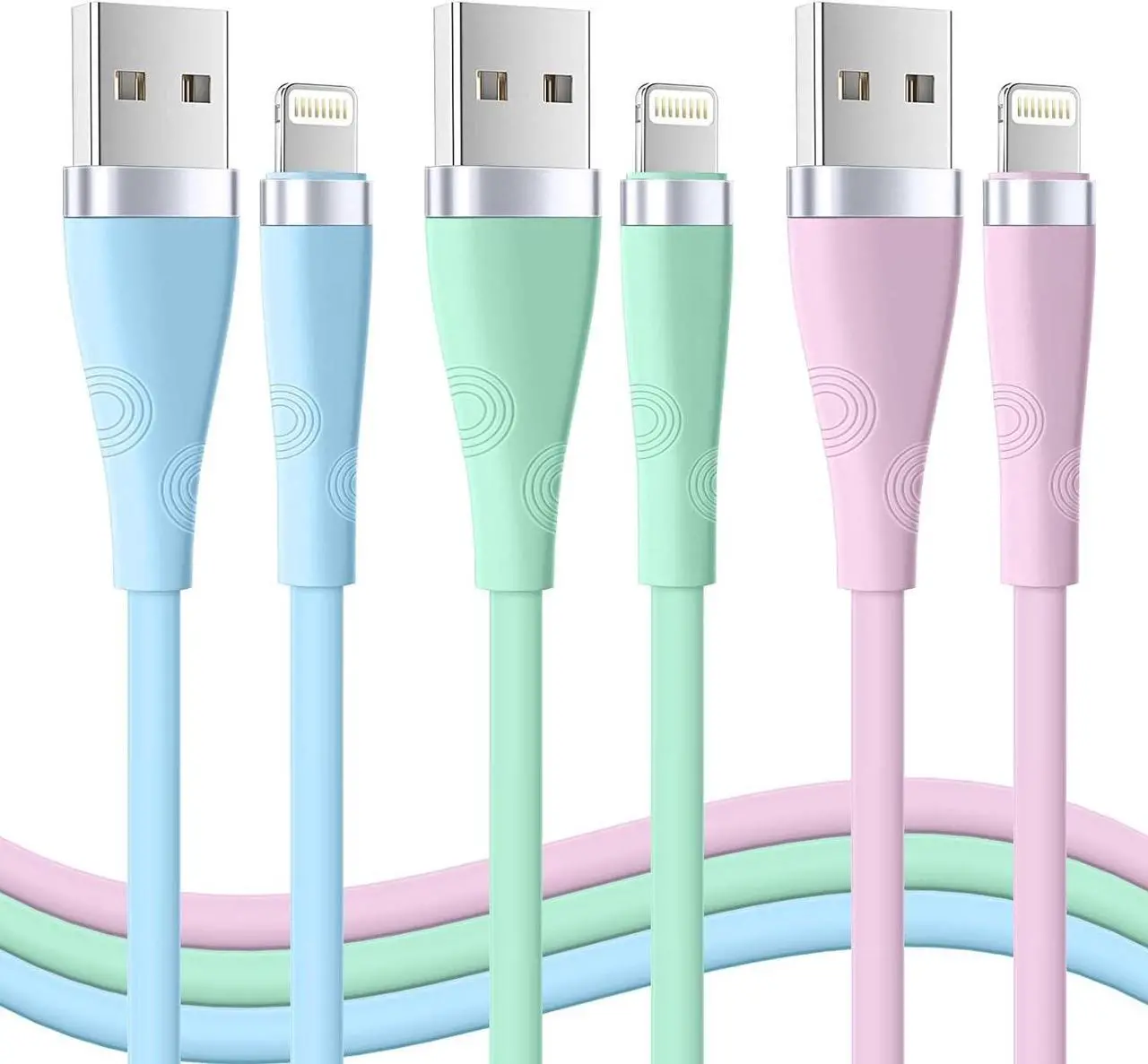 Main image of 100W USB C Multi Charging Cable 10ft - USB C/A to 3 in 1 Charging Cable USB C[100W E-Mark Chip]+Lightning[27W  MFi Certified]+Micro[18W] Fast Charging Multi Cable for iPhone Pad MacBook Android