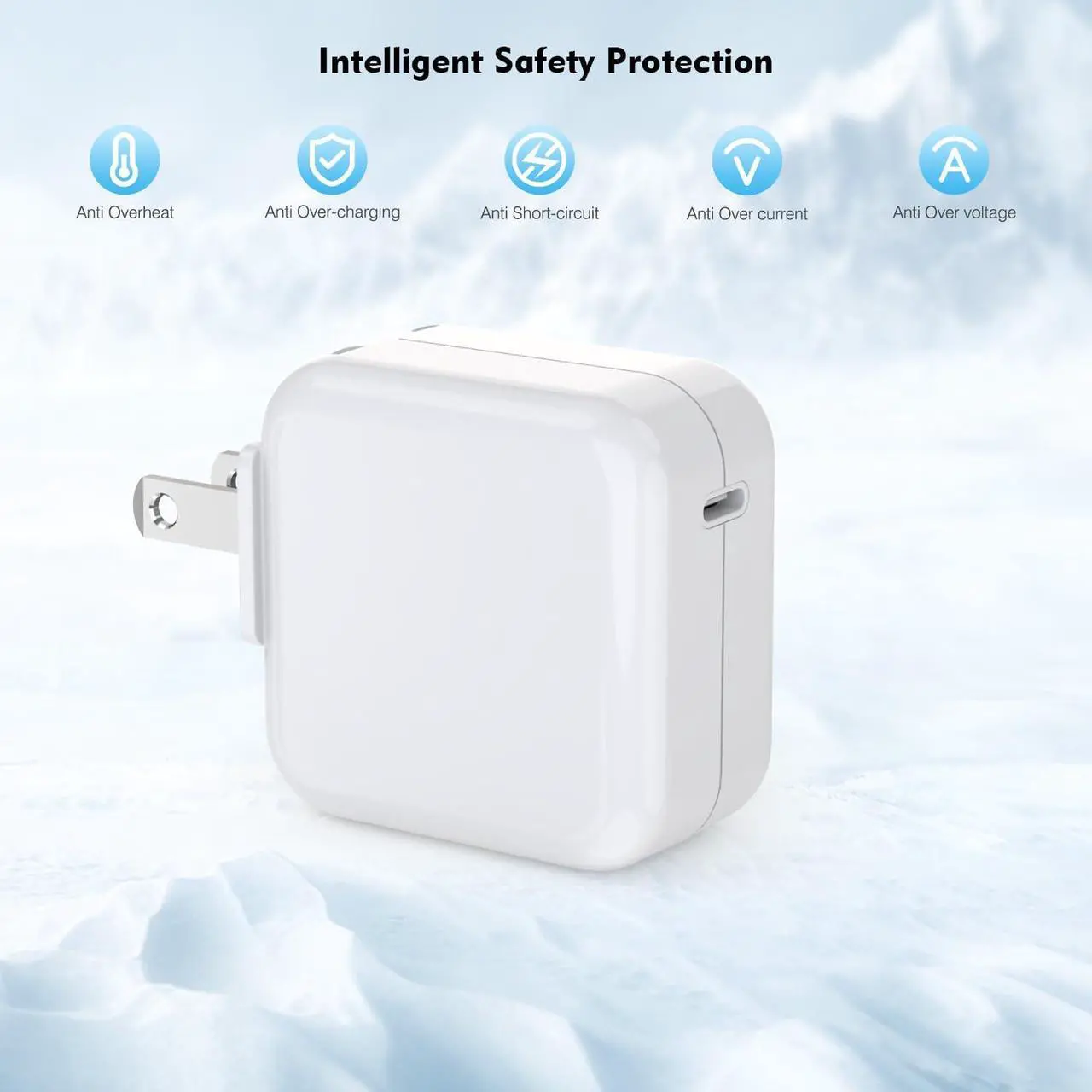 Alt view image 3 of 7 - 96W Charger for Mac Pro16 14 Inch Mac Book Air 15 13 Inch M4 M3 M2 M1 from 2024 2023 2022 2021 96W 70W USB-C to Mag 3 Power Adapter Include 6.6ft 5A USB-C to Magnetic 3 Cable(Original Quality)