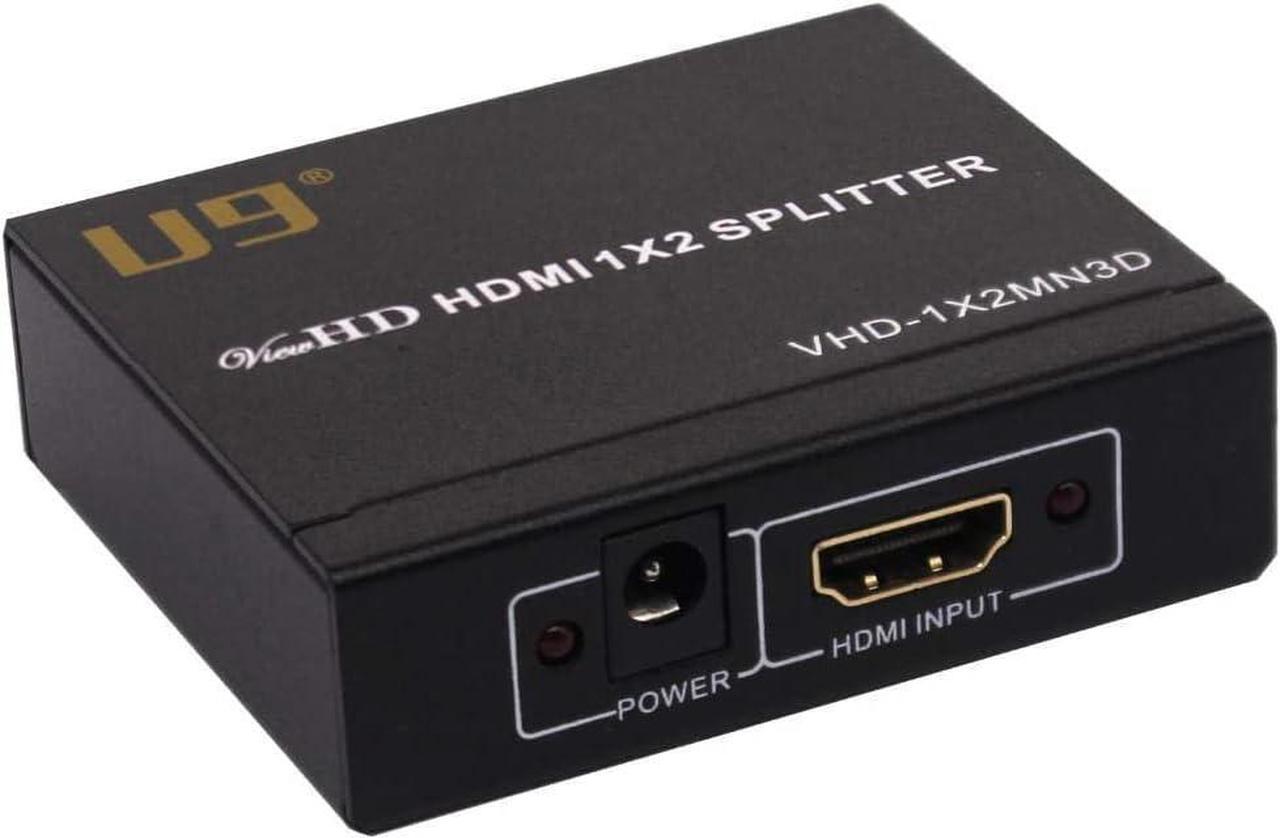 Alt view image 5 of 5 - 2 Port 1x2 Powered HDMI 1 in 2 Out Mini Splitter for 1080P & 3D | Model: VHD-1X2MN3D