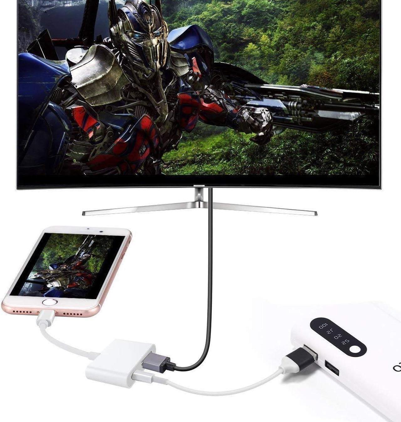 Alt view image 6 of 7 - [Apple MFi Certified] Lightning to HDMI Adapter Lightning to Digital AV Adapter 1080P Sync Screen iPhone HDMI Adapter Compatible with Lightning Port Devices for Projector/Monitor/TV