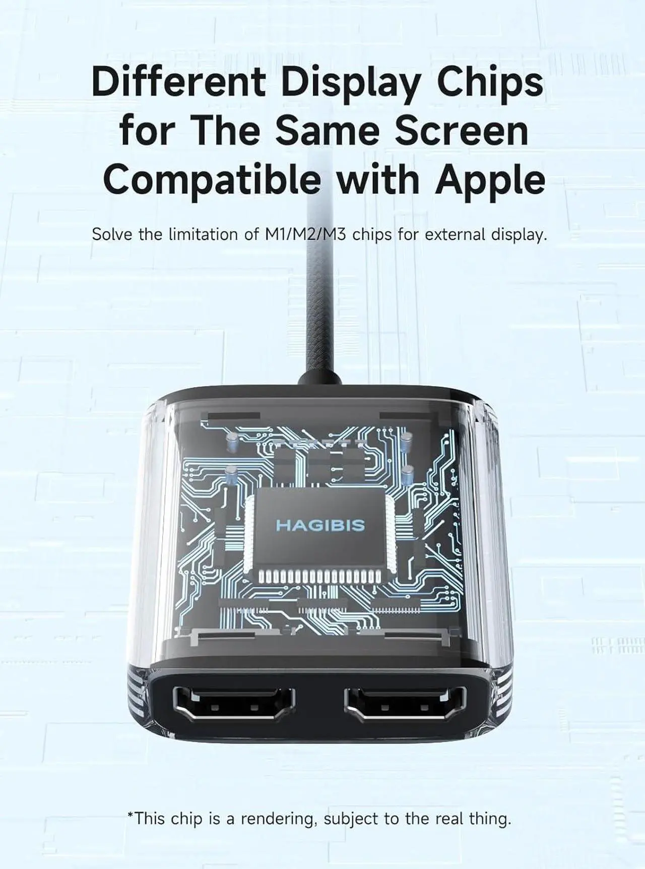 Alt view image 5 of 7 - USB 3.0 or USB C to Dual HDMI Adapter for Mac&Windows MST Dual Monitor Converter Triple Display for Apple M1/M2/M3 Chip HDMI Splitter Extended for MacBook Pro Air Mac Mini Studio