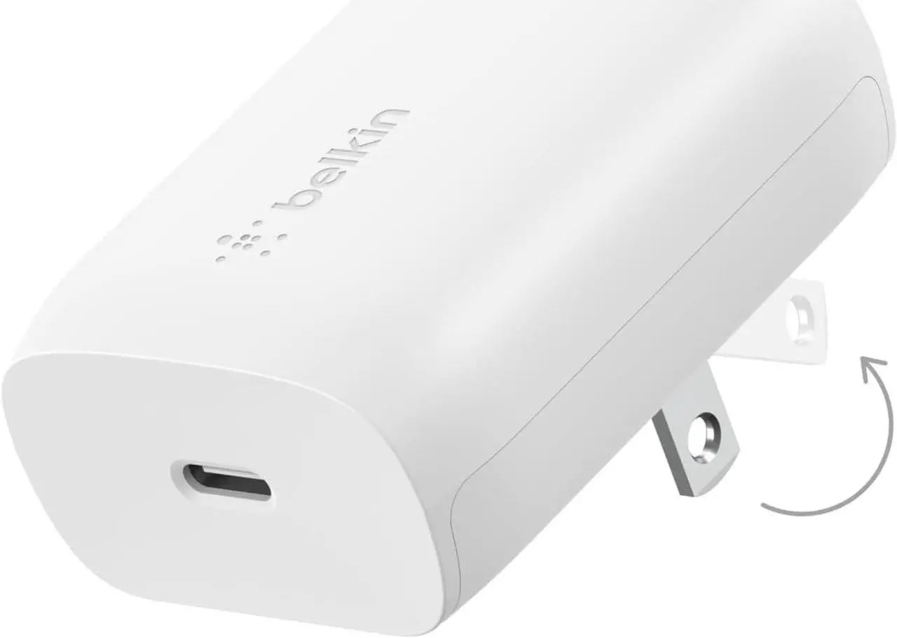 Alt view image 7 of 7 - 30W USB-C Wall Charger USB-C Power Delivery PPS Fast Charging for Apple iPhone 16 16 Plus 16 Pro 16 Pro Max iPhone 15 15 Pro 15 Pro Max Galaxy S24 iPad AirPods & More - White