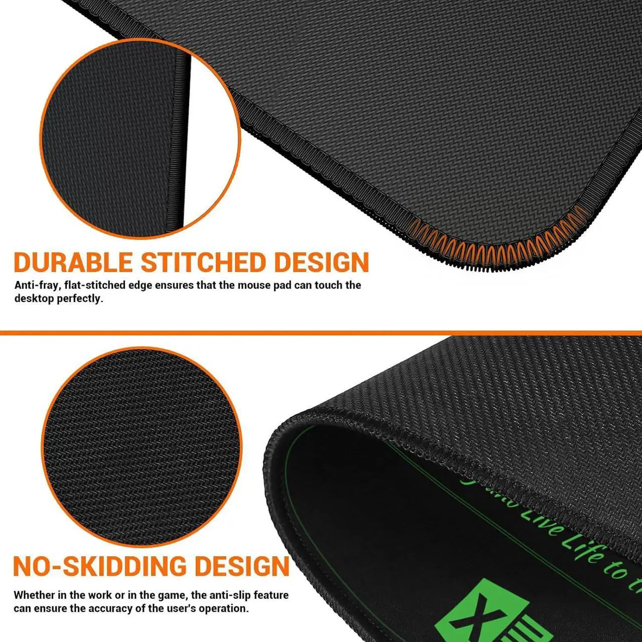 Alt view image 6 of 6 - Excel Shortcuts Mousepad Upgraded Pro Version Extended Office Desk Mat Stitched Edges Non-Slip Base Keyboard Mats XXL Giant Mouse Pads for Desk 35.4x15.7 Back to School