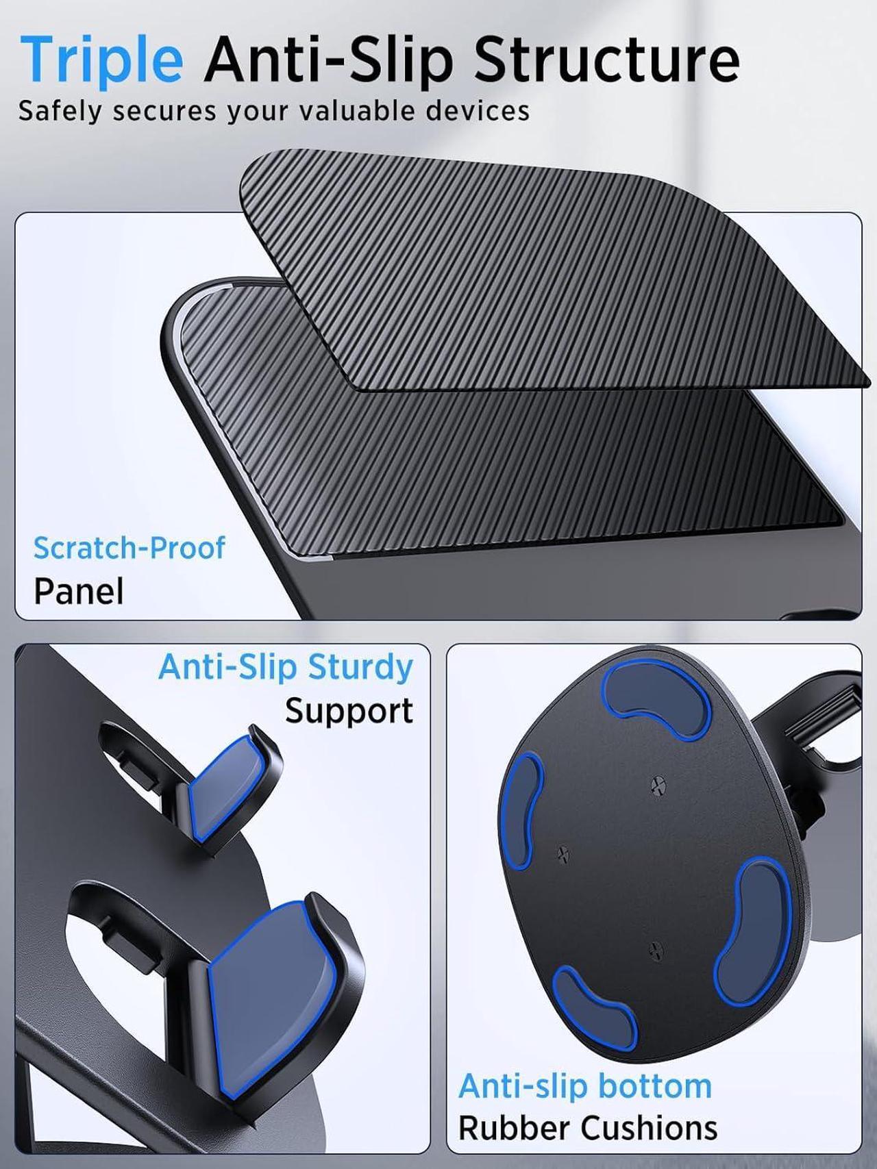 Alt view image 5 of 7 - iPad Stand for Desk Foldable 360° Rotating Tablet Stand Super Stable & Portable iPad Tablet Holder for Office Kitchen Compatible with 4-13 iPad Pro Air Mini/Kindle/iPhone/Galaxy/Monitor/Switch