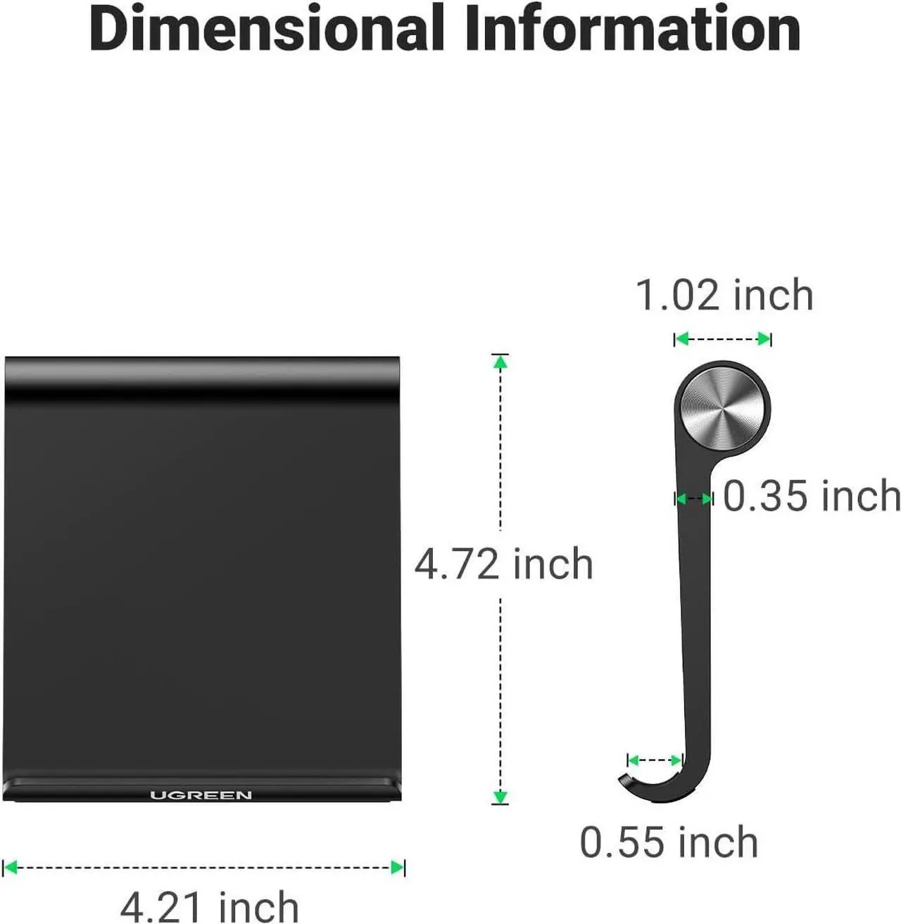 Alt view image 6 of 7 - Tablet Stand Holder Adjustable Portable Desktop Dock Office Compatible for iPad Pro 11 9.7 10.5 Air Mini 5 4 3 2 iPhone 16 15 14 13 12 Black