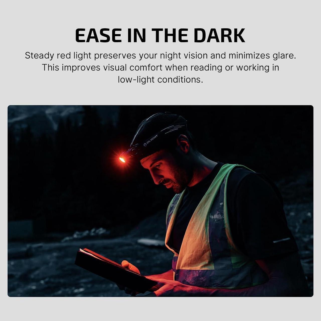 Alt view image 5 of 7 - Perun 3 Rechargeable Headlamp Flashlight, 3000 Lumens LED Headlight with Red Light, Waterproof Head Lamp with Headband for Outdoor Camping, Hiking, Working(Orange)