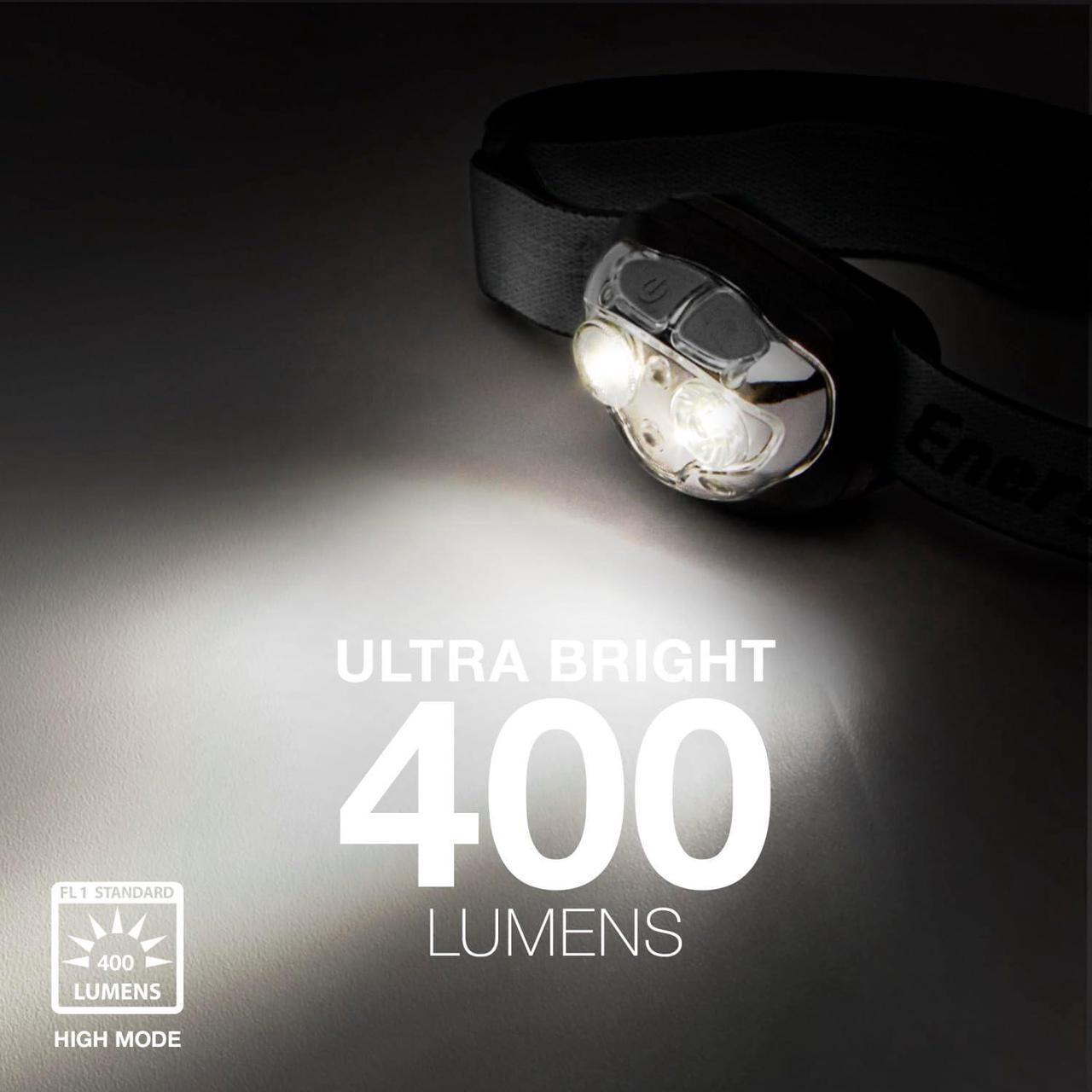 Alt view image 3 of 7 - Rechargeable LED Headlamp Pro400 IPX4 Water Resistant High-Powered Bright LED Multiple Light Modes Best Headlight for Camping Running Outdoors Emergency Light USB Included