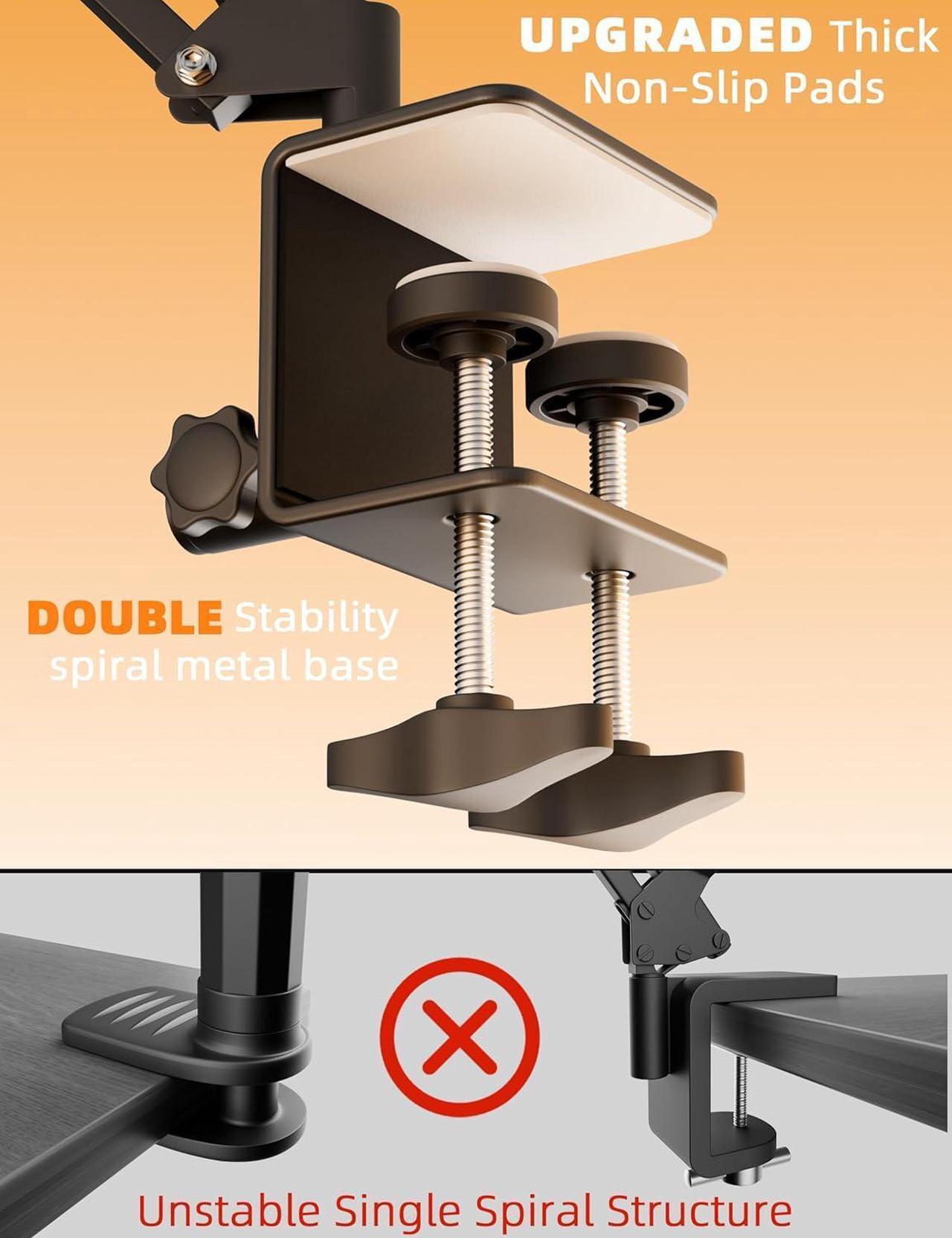 Alt view image 4 of 7 - Tablet Holder for Kindle Holder Reading Accessories in Bed Desk for iPad Kindle Stand Tablet Stand Compatible with Kindle Paperwhite Colorsoft iPad iPhone Tablets Devices (4.7-11)