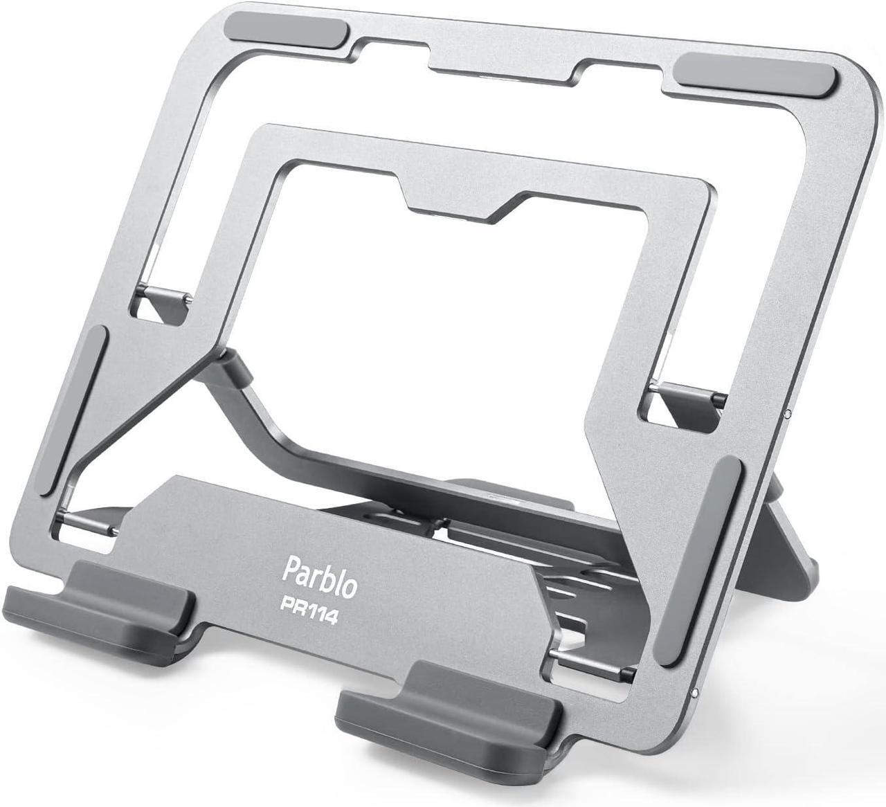 Main image of Tablet Stand Holder Adjustable PR114 Portable Monitor Desktop Stand with 6 Viewing Angles Compatible for iPad Mini Air Pro Series iPhones kindles