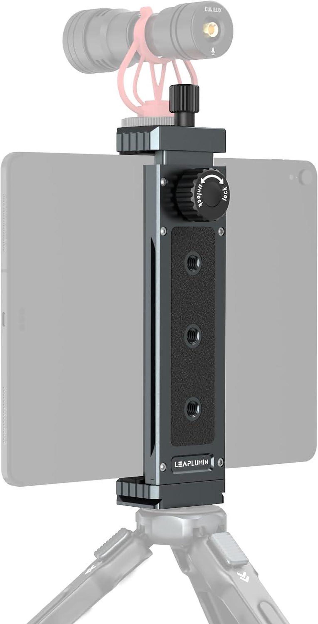 Main image of Tripod Mount Adapter for iPad Aluminum Tripod Mount Holder for Tablet Tablet Tripod Mount with 1/4 Screw Universal Tripod Mount for iPad Mini Compatible with 4.7-12.9 Most Tablet
