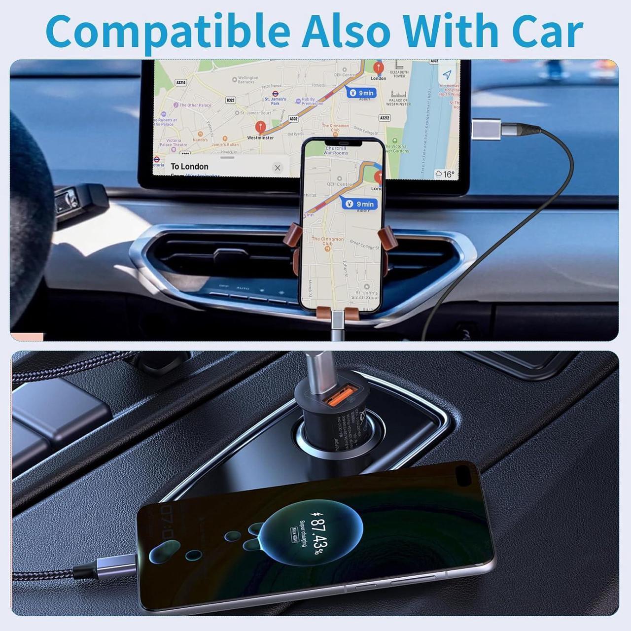 Alt view image 5 of 7 - USB to USB C Adapter 4 Pack 2*Type C Female to A Male Charger Converter & 2*USB C Male to USB 3.0 Female for Apple Watch iPhone 15 Pro Max 14 13 12 AirPods Ultra 8 9 Samsung OTG Adapt USB to USB C