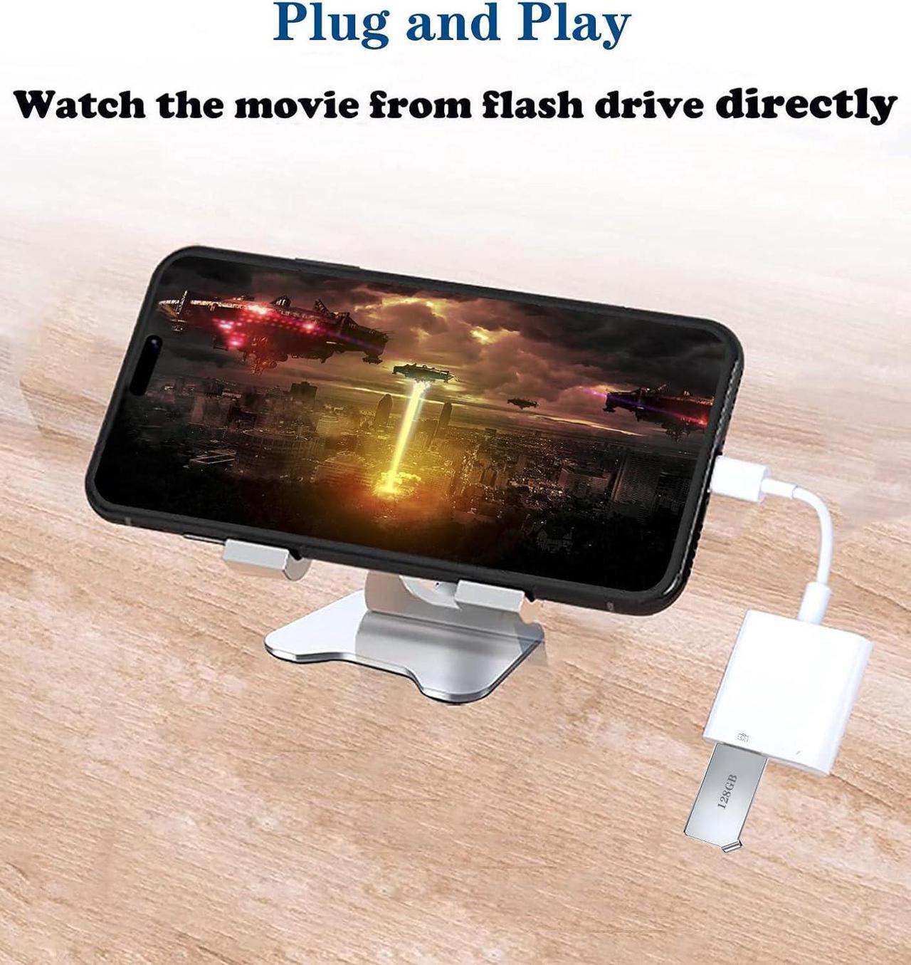 Alt view image 2 of 7 - Micro USB OTG Power Adapter 2 in 1 Micro USB Male to USB 2.0 Female 90 Degree Right Angled Connector Adapter