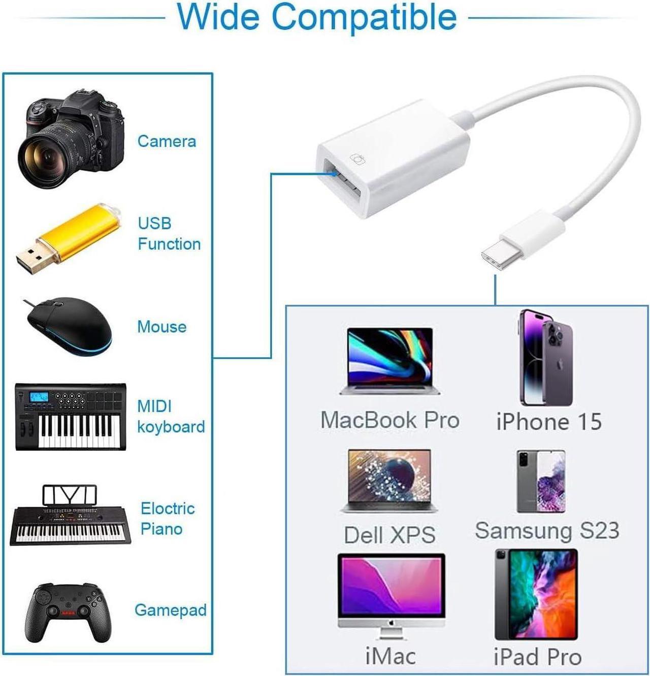 Alt view image 7 of 7 - Micro USB OTG Power Adapter 2 in 1 Micro USB Male to USB 2.0 Female 90 Degree Right Angled Connector Adapter
