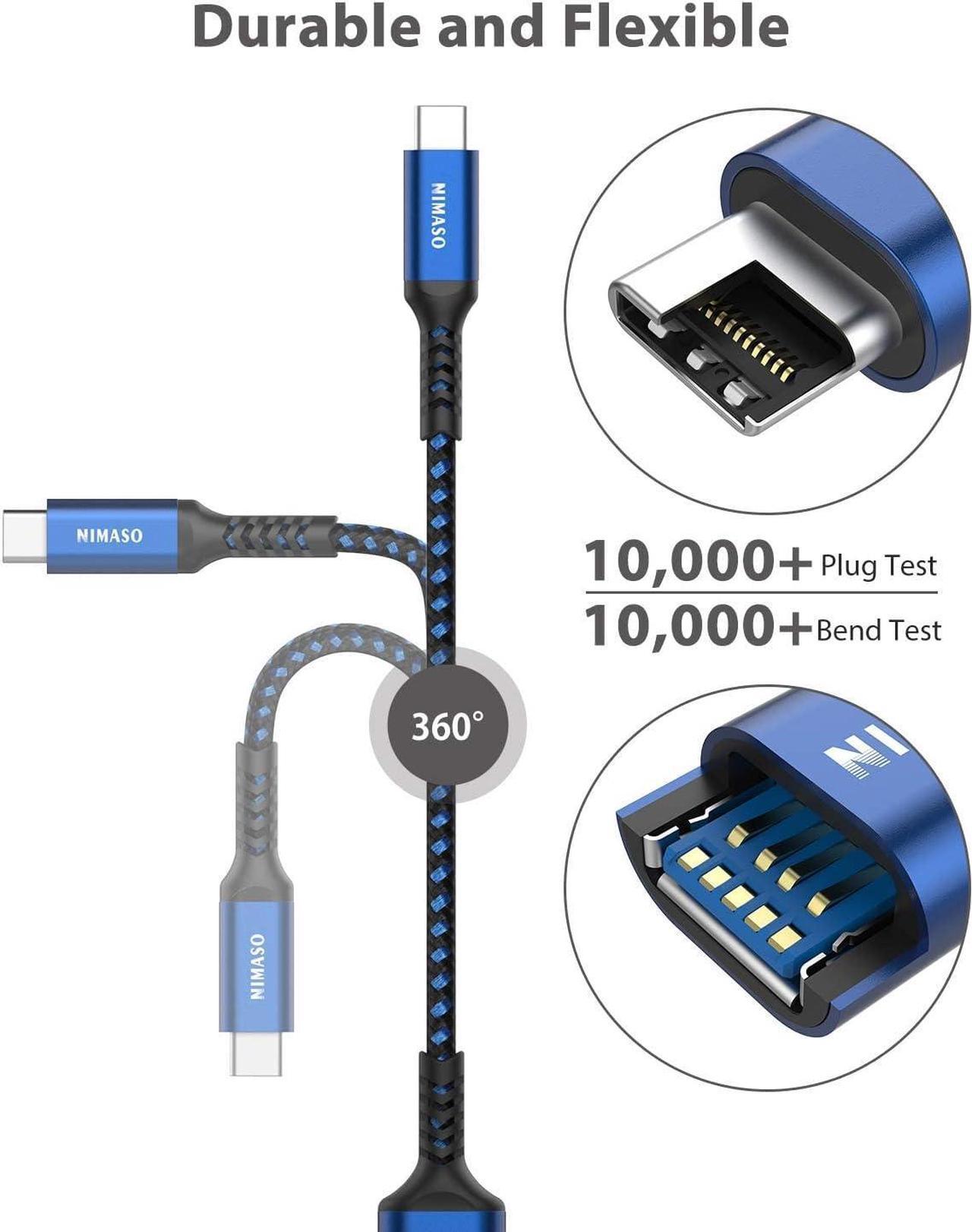 Alt view image 4 of 7 - USB C to USB 3.0 Adapter [2 pack] USB-C to USB Adapter USB Type-C to USB Thunderbolt 3 to USB Adapter OTG Cable for iPhone 15/15 Pro/15 Plus/15 Pro Max Macbook iPad Galaxy Google Pixel and More