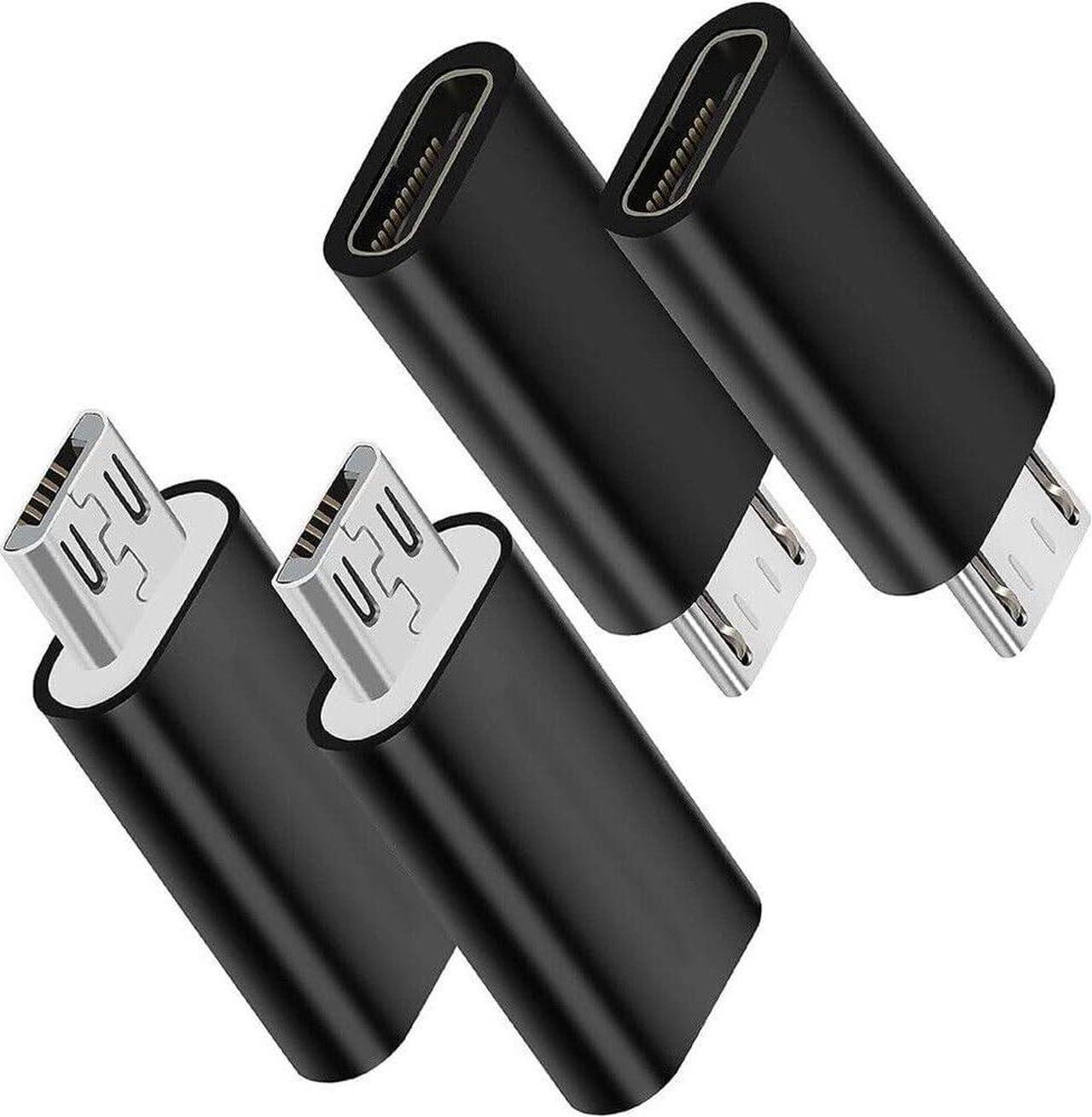 Alt view image 2 of 4 - 4 Pcs USB C to Micro USB Adapter Type C Female to Micro-USB Male Convert Connector Replacement for Samsung A10s A03 A03 Core S7 S6 Edge Galaxy J3 J7 Charging Data Sync Cell Phone OTG Adapters