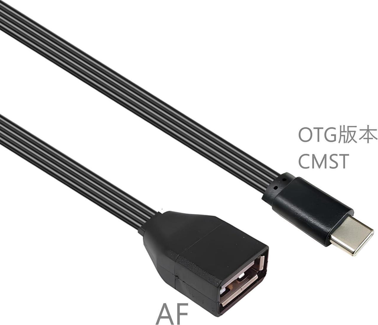 Alt view image 2 of 7 - 90 Degree USB C to USB 3.1 OTG Adapter (2 Pack) Right Angled USBC Type C Male to USB Female Adapter Data Transfer for Smartphone Tablet Laptop2.0 (OTGCMST-AFHP 10CM)