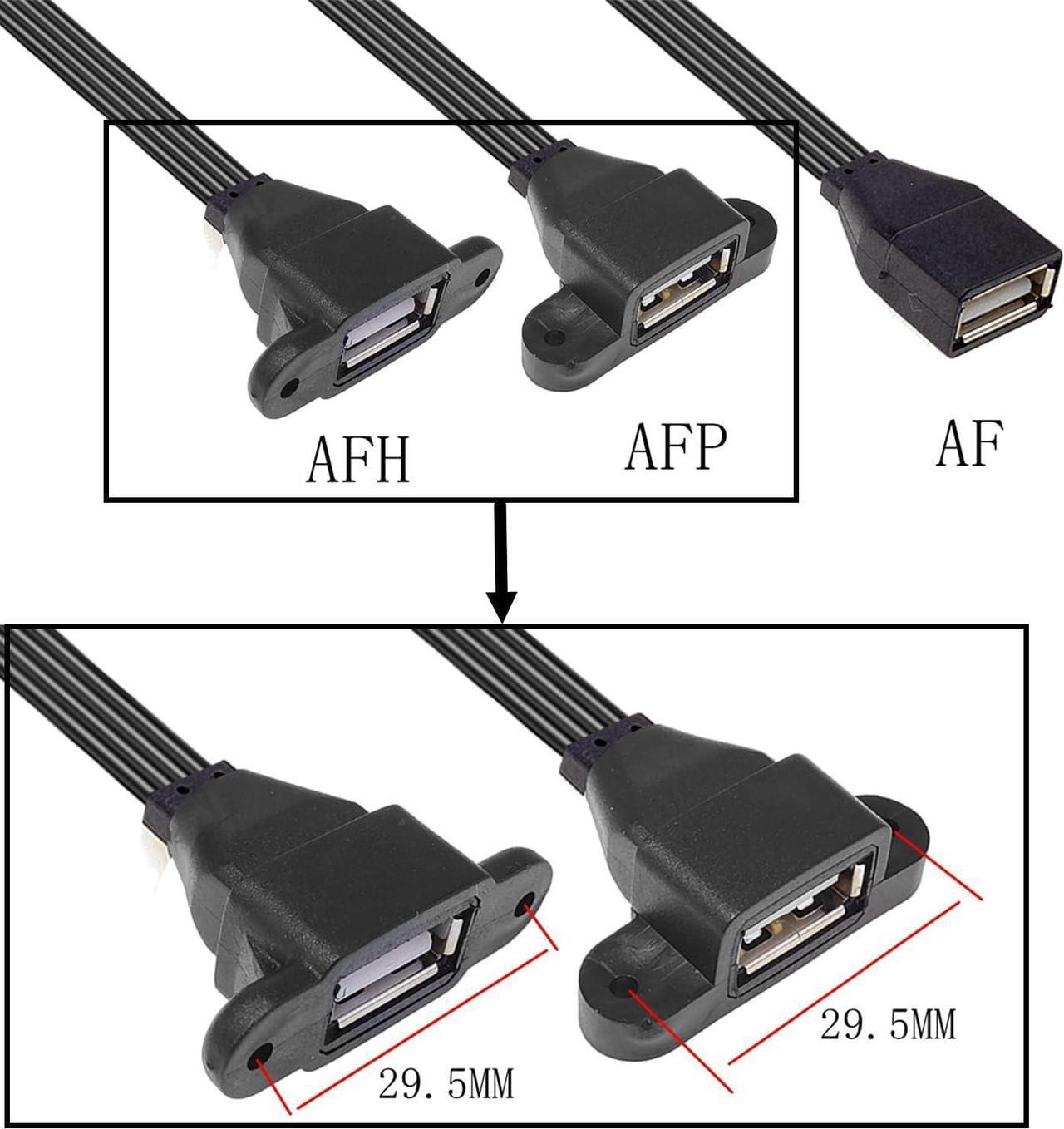 Alt view image 7 of 7 - 90 Degree USB C to USB 3.1 OTG Adapter (2 Pack) Right Angled USBC Type C Male to USB Female Adapter Data Transfer for Smartphone Tablet Laptop2.0 (OTGCMST-AFHP 10CM)